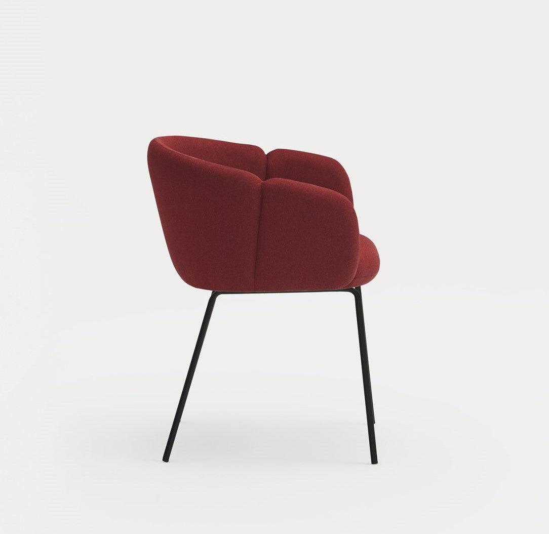 Krzesło z podłokietnikami ADD czerwony Teulat Eye on Design