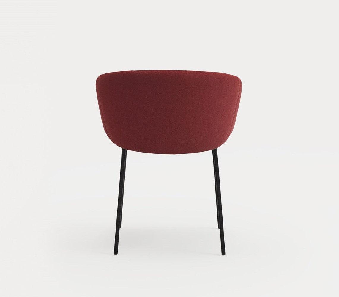 Krzesło z podłokietnikami ADD czerwony Teulat Eye on Design