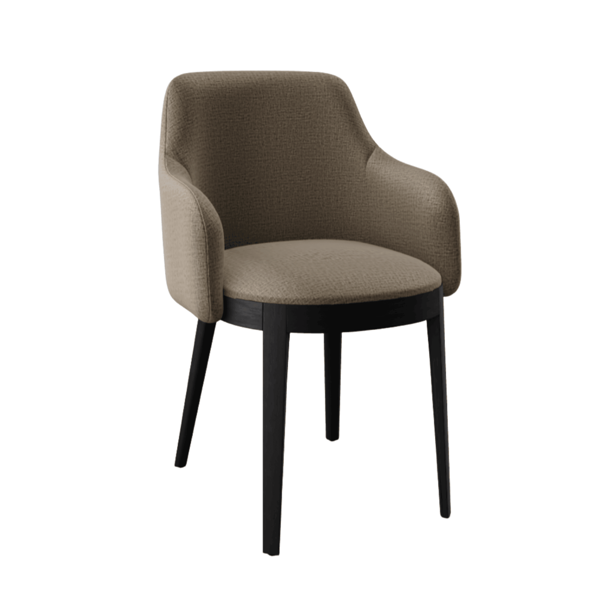 Krzesło z podłokietnikami ADÈL melanż beżowy Calligaris matowa czerń Eye on Design