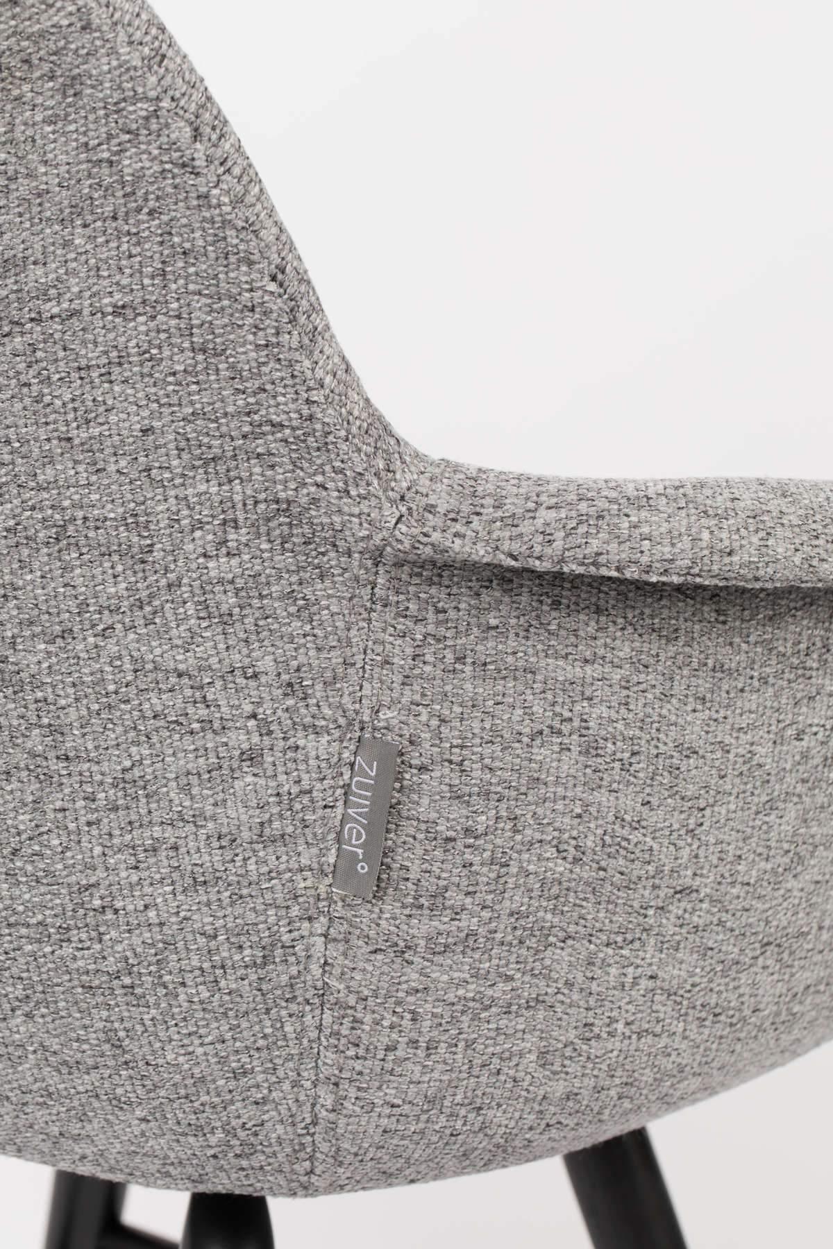 Krzesło z podłokietnikami ALBERT KUIP SOFT szary Zuiver Eye on Design