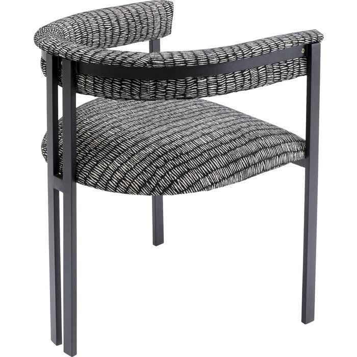 Chair with armrests Paris Czarny