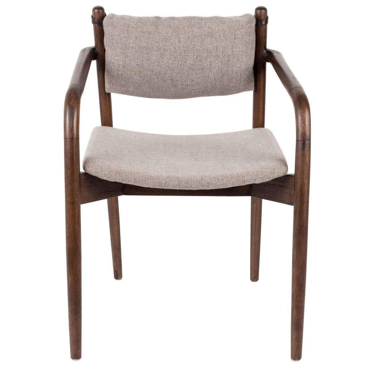 Krzesło z podłokietnikami TORRANCE beżowy Dutchbone Eye on Design