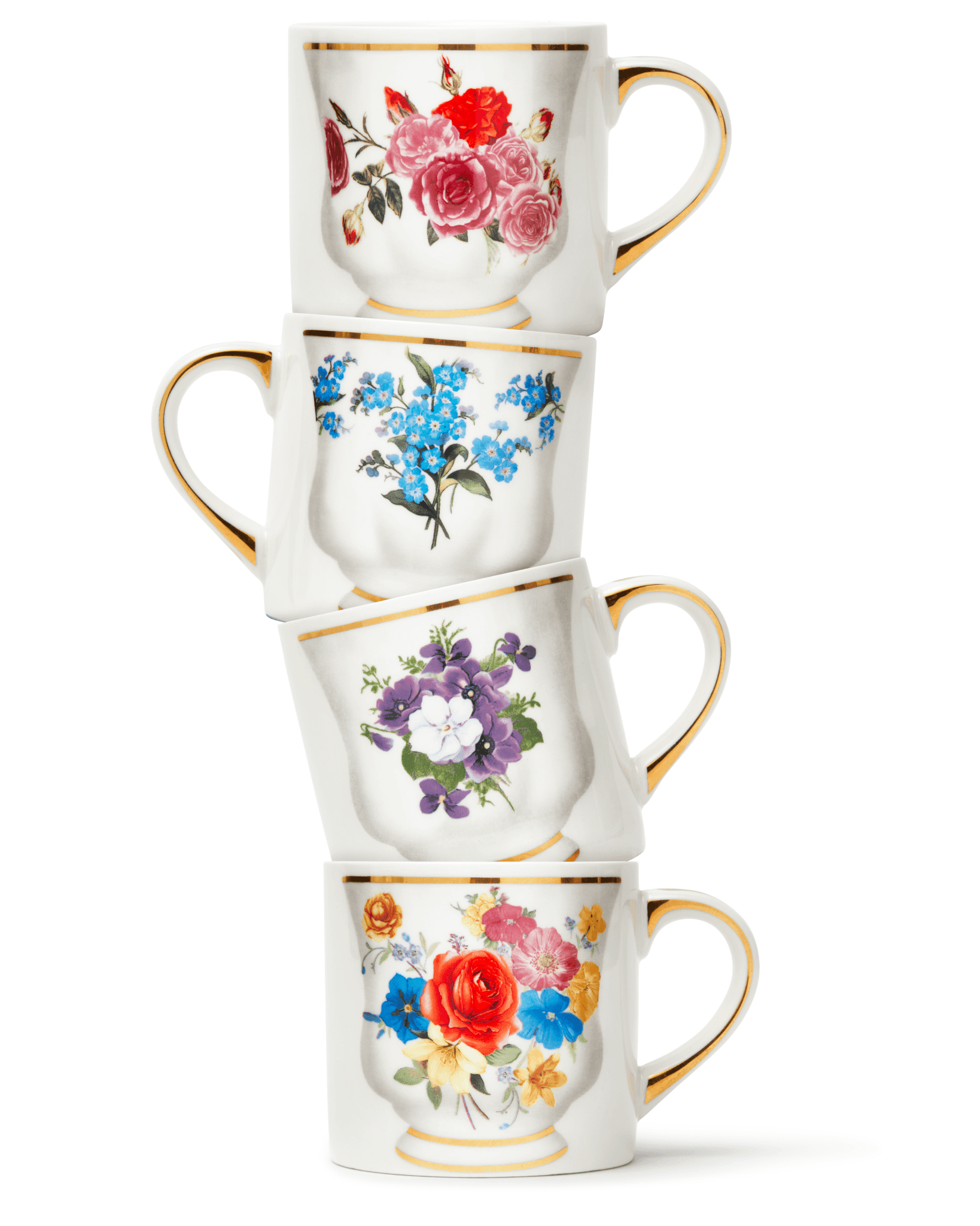 Kubek STIENTJE VEENSTRA FLOWER biały Pols Potten Eye on Design