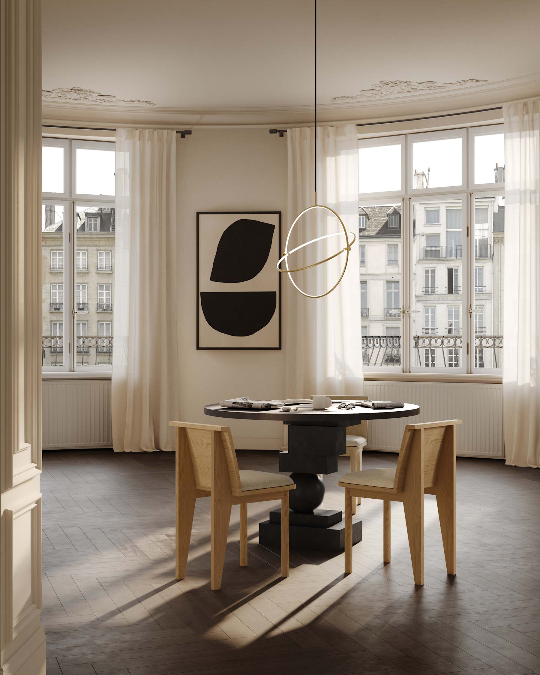 Krzesło BRUTUS SLIM dębowy – 101 Copenhagen