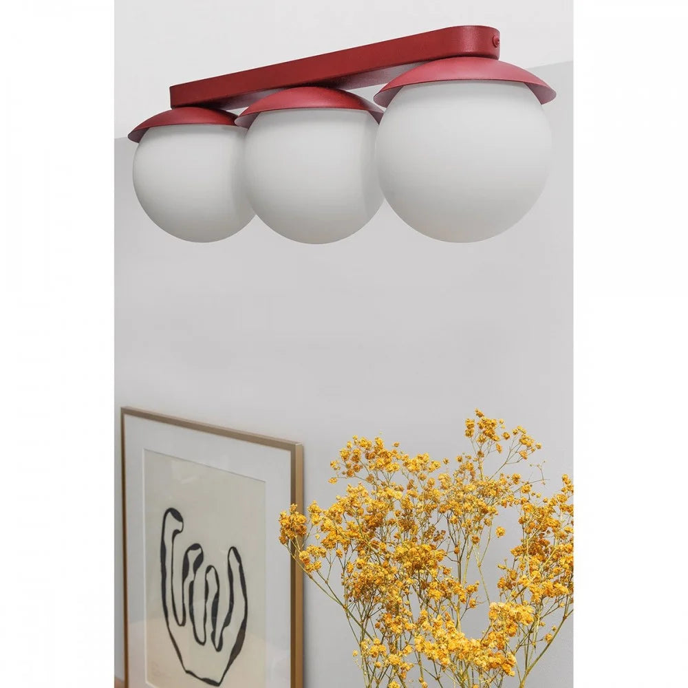 KUUL TRIO ceiling lamp burgundy