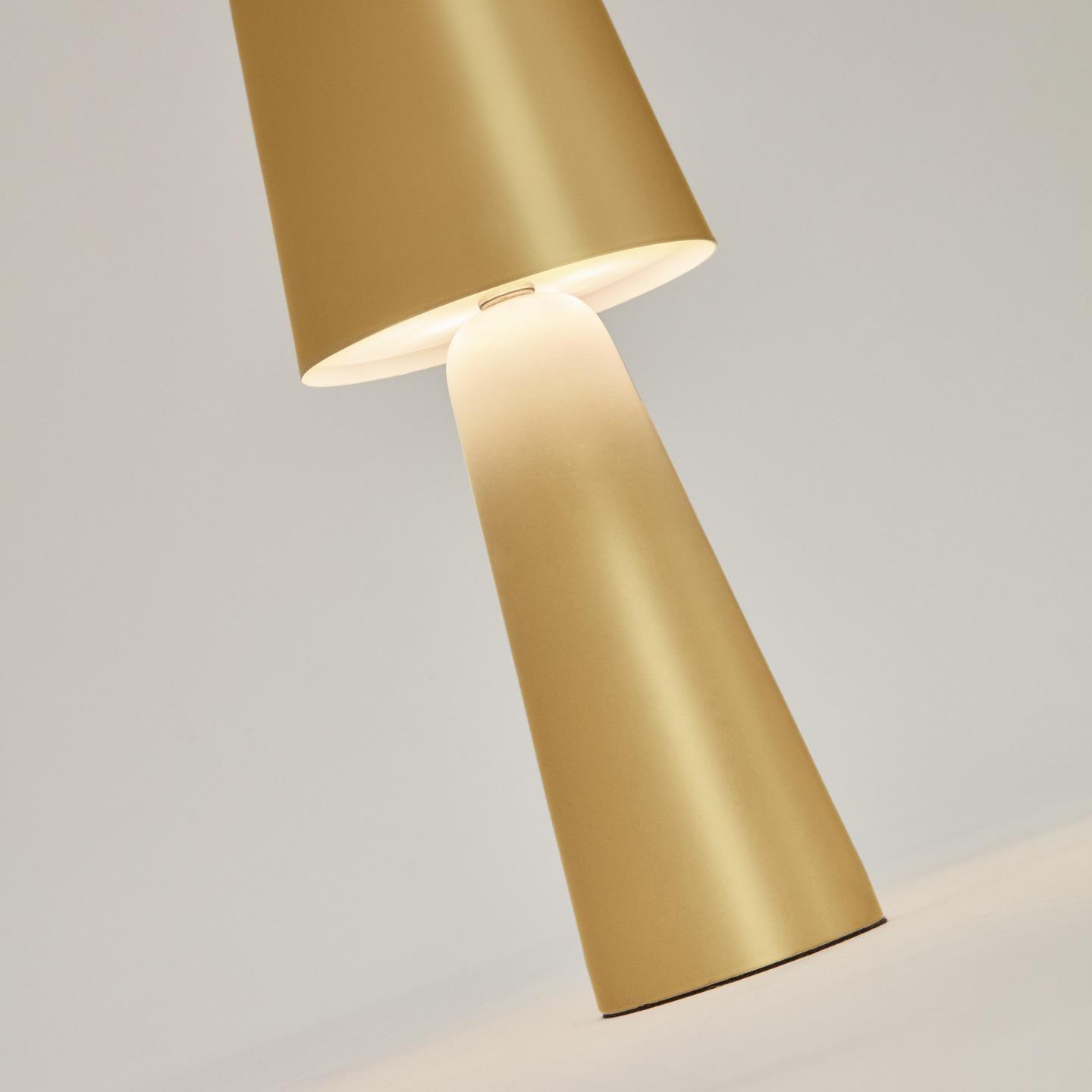 Lampa akumulatorowa ARENYS złoty La Forma Eye on Design