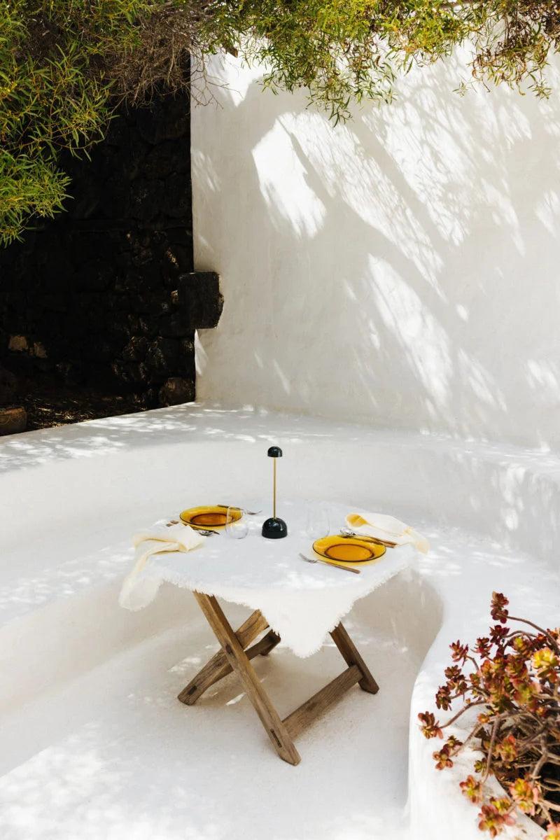 Lampa akumulatorowa SIPS biały ze srebrnym Marset Eye on Design