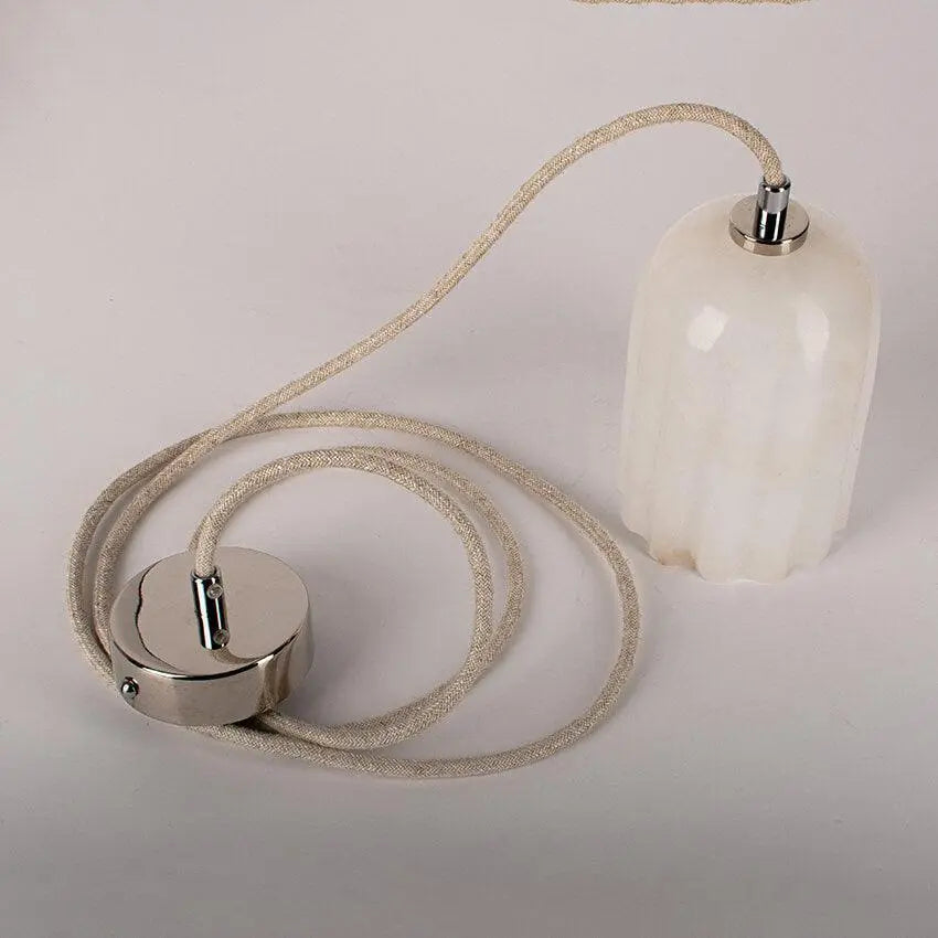 Lampa alabastrowa wisząca URANIA mosiężny – mosiądz, Embassy Interiors