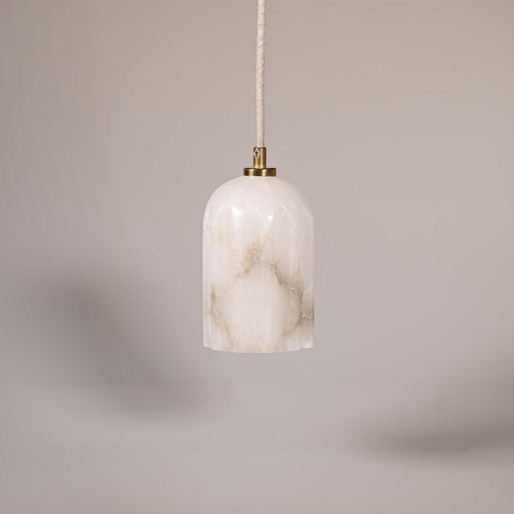 Lampa alabastrowa wisząca URANIA nikiel Embassy Interiors Eye on Design