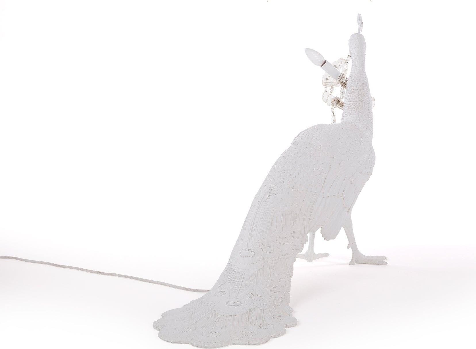 Lampa dekoracyjna PEACOCK biały Seletti Eye on Design