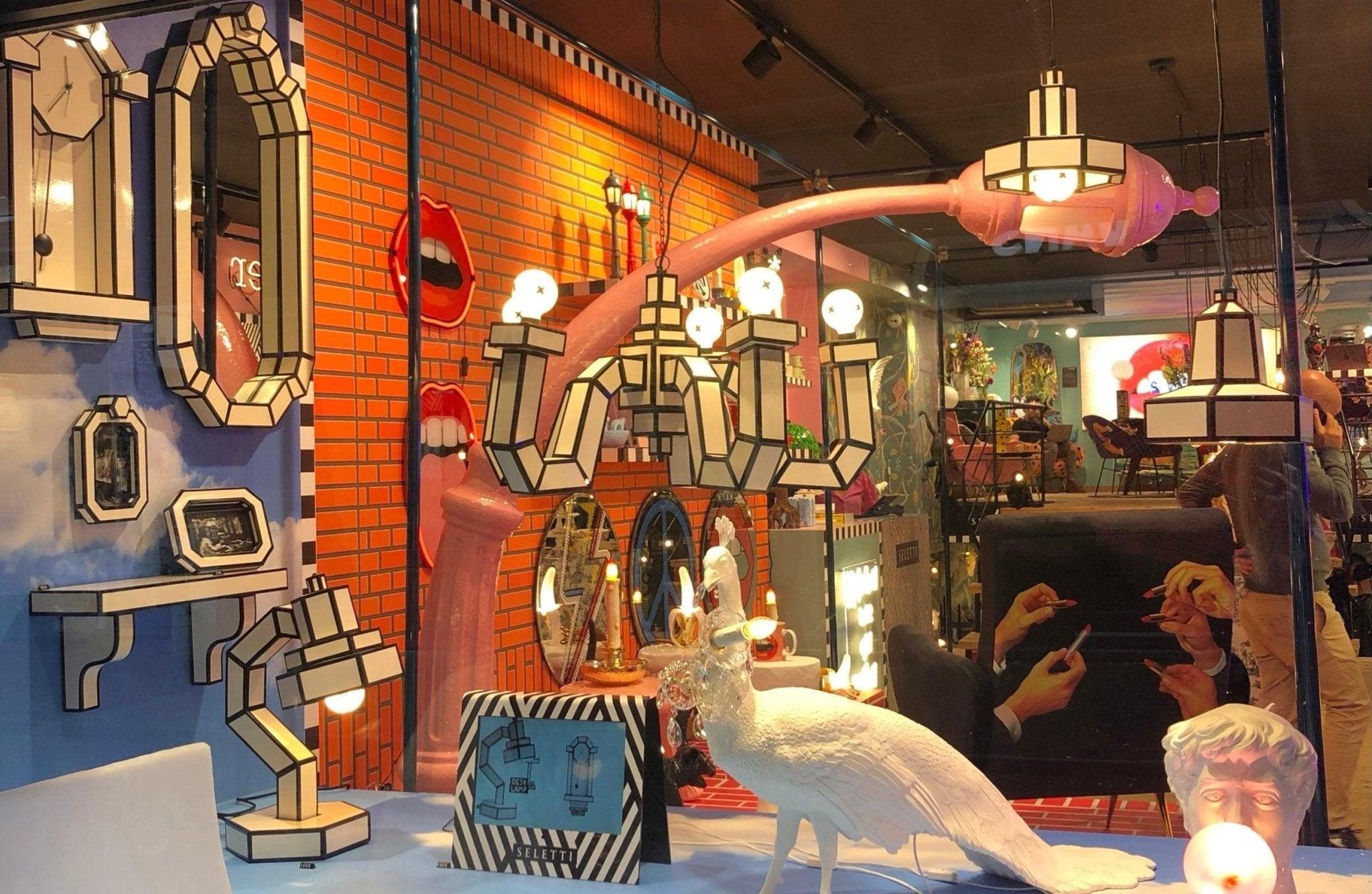 Lampa dekoracyjna PEACOCK biały Seletti Eye on Design