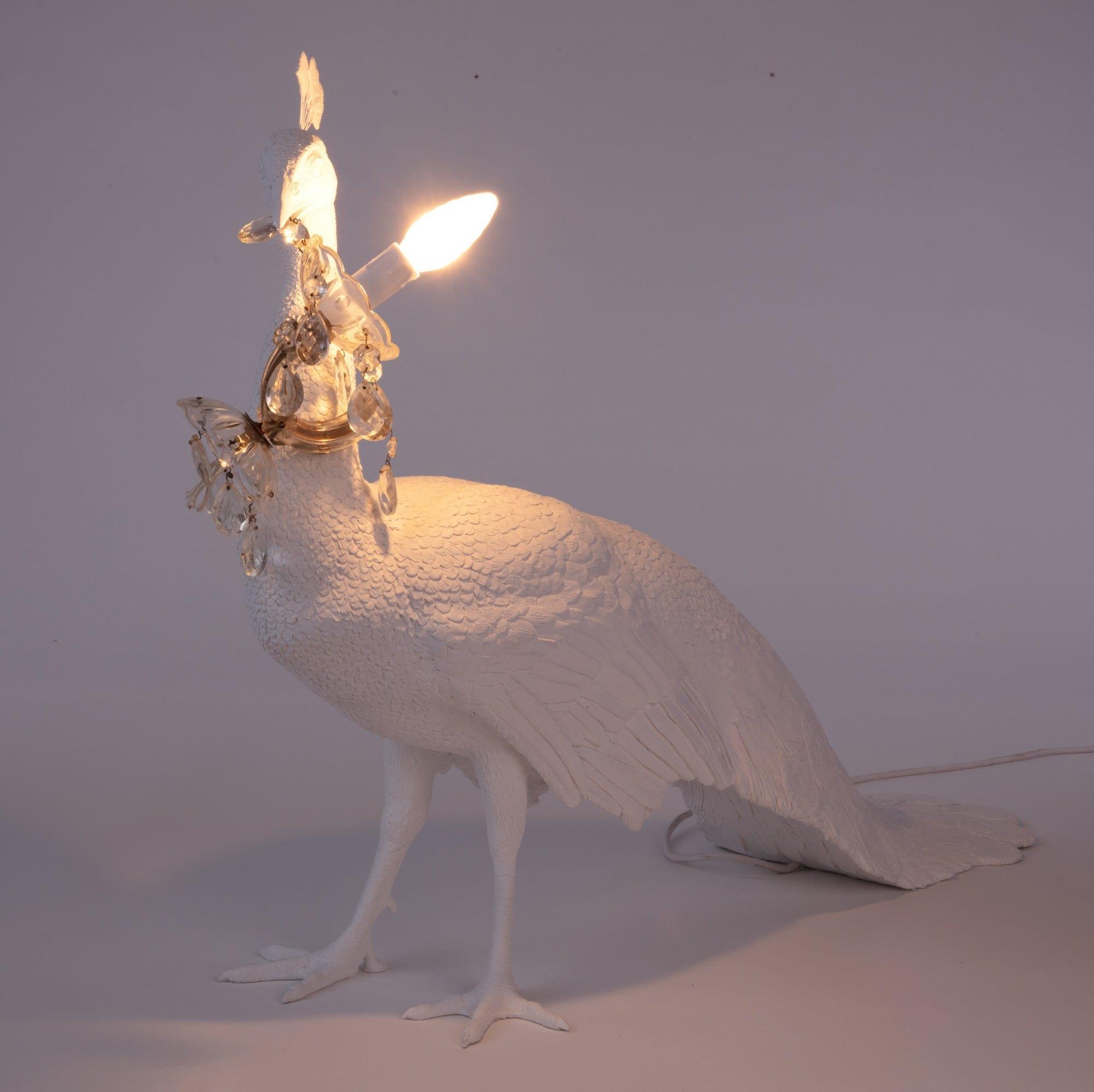 Lampa dekoracyjna PEACOCK biały Seletti Eye on Design