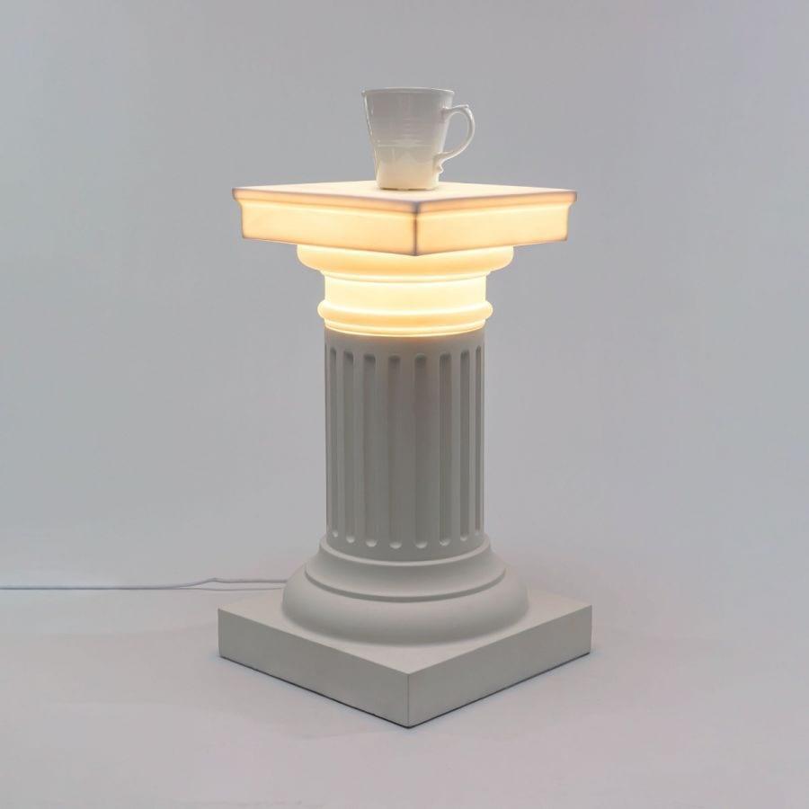 Lampa i stolik LAS VEGAS biały Seletti Eye on Design