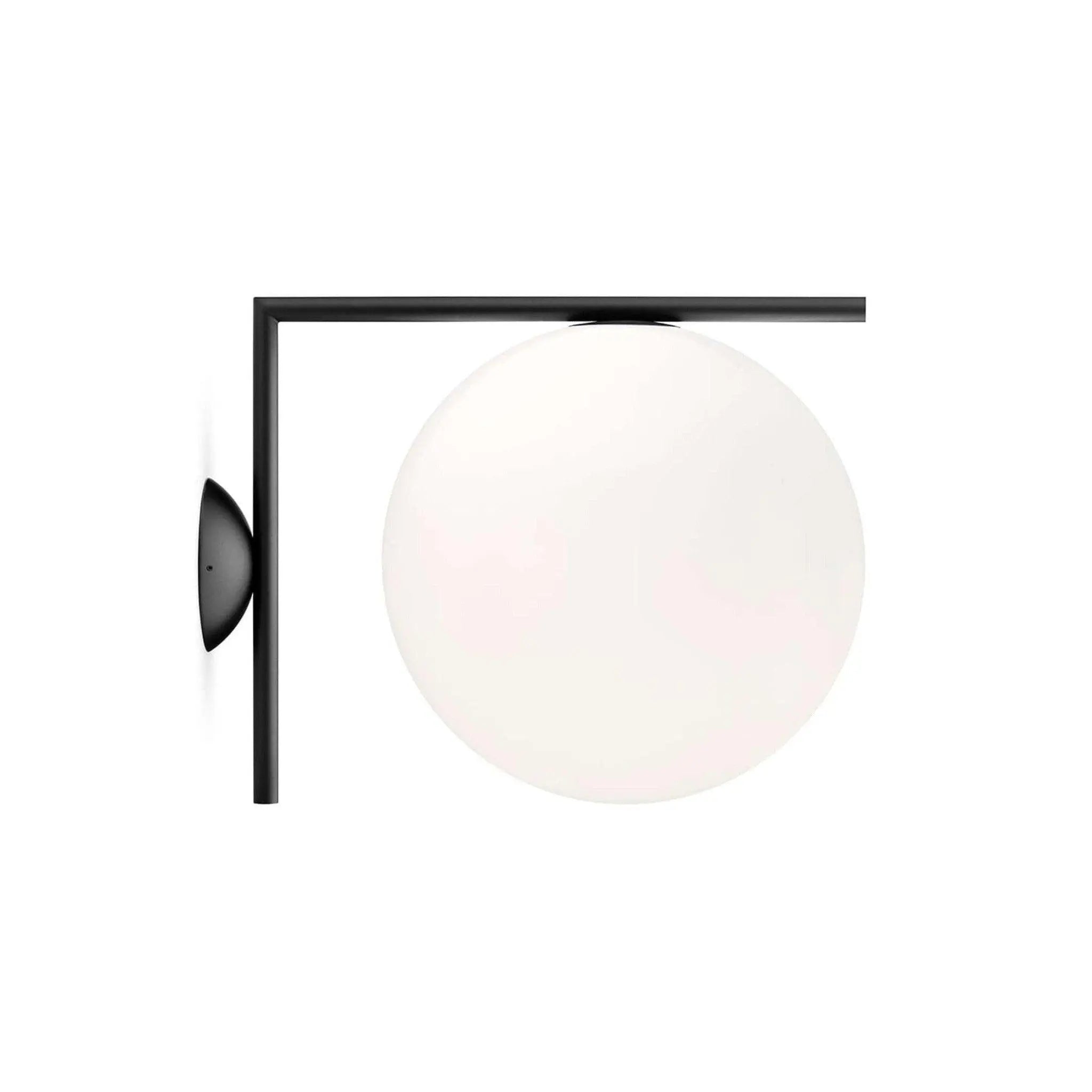 Lampa IC LIGHTS czarny – szkło i metal