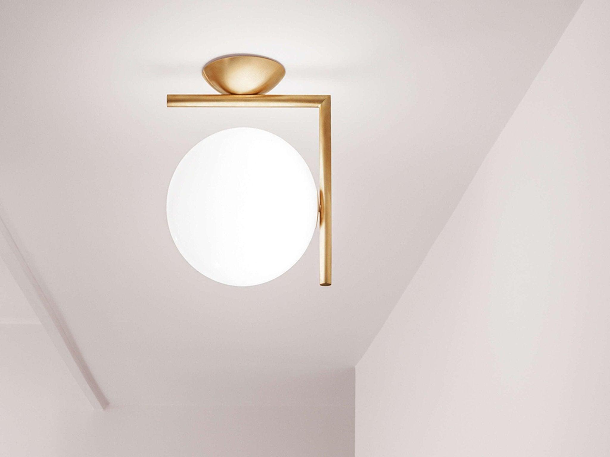 Lampa IC LIGHTS mosiężny Flos Eye on Design