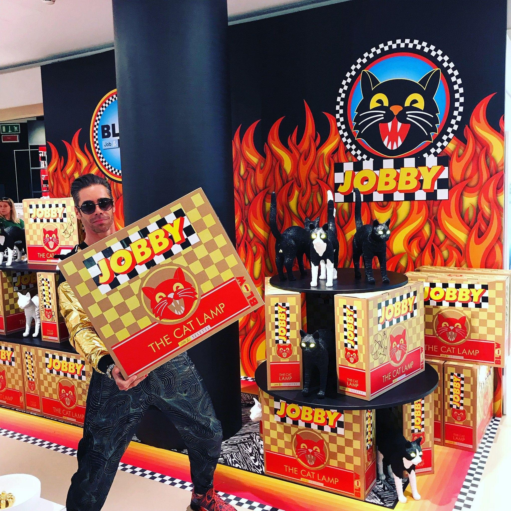 Lampa JOBBY THE CAT biało-czarny Seletti Eye on Design