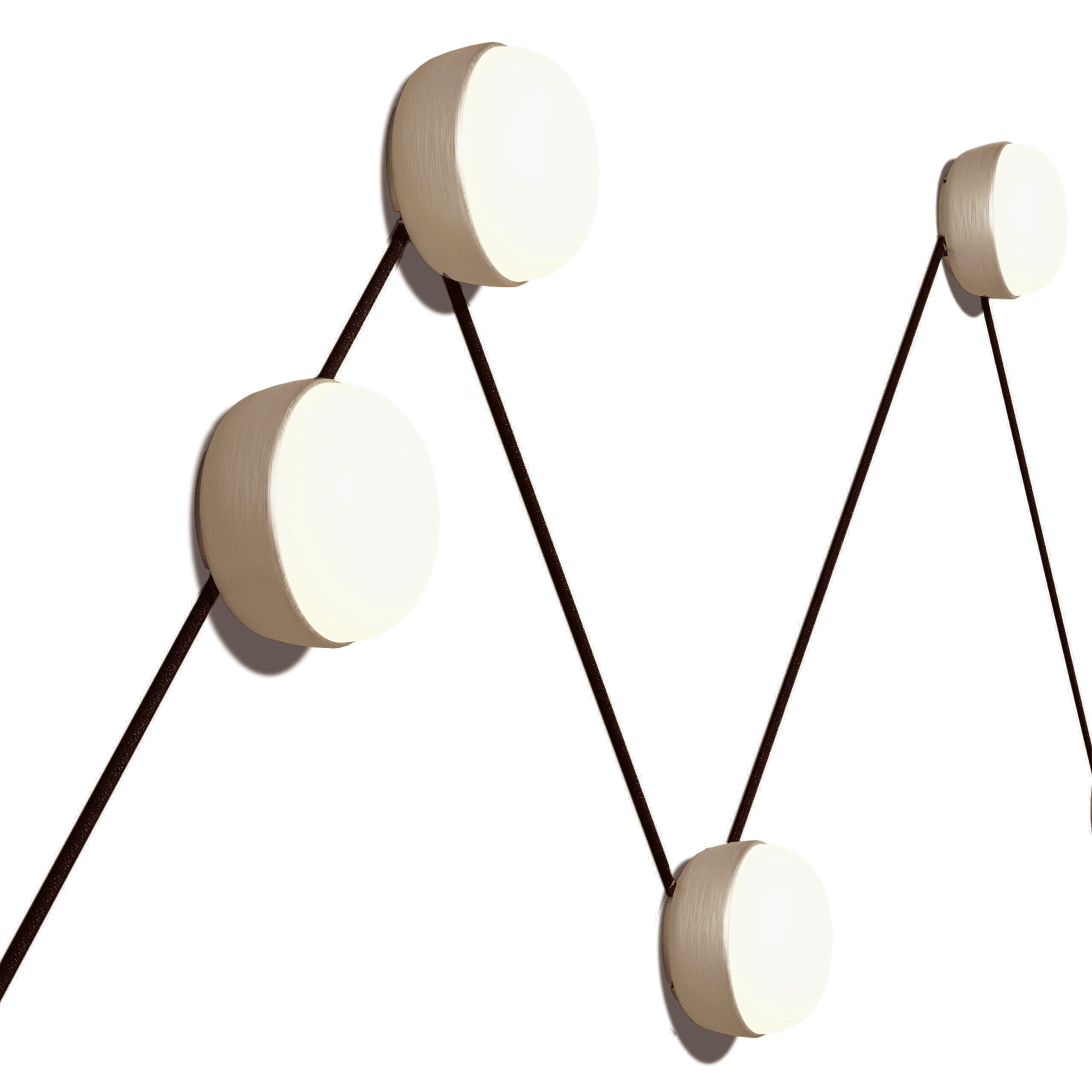 Lampa modułowa KIKI CONNECT satynowy złoty Contardi Eye on Design