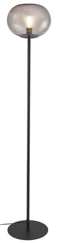 Lampa podłogowa ALTON czarny – szkło i metal