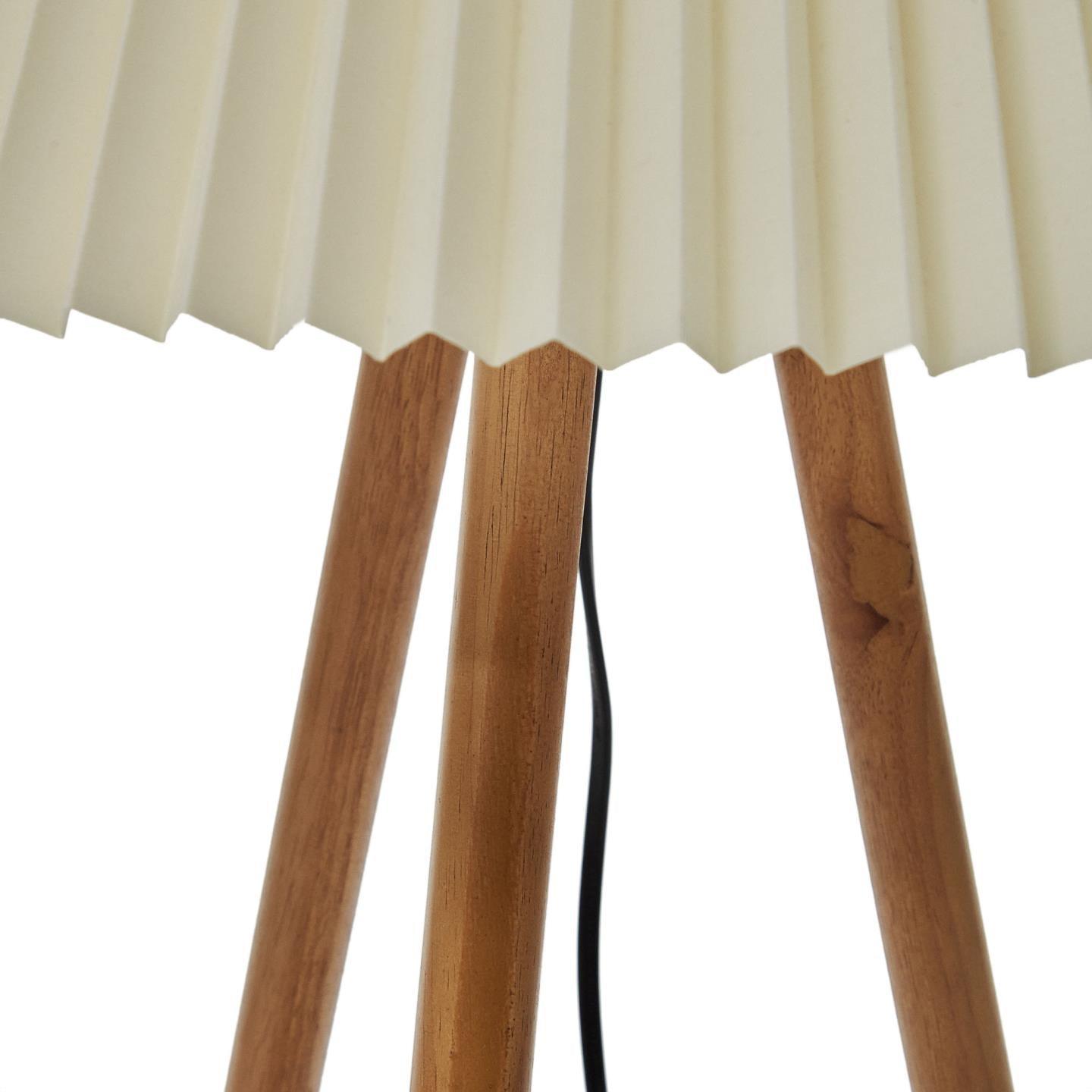 Lampa podłogowa BENICARLO drewno kauczukowe La Forma Eye on Design