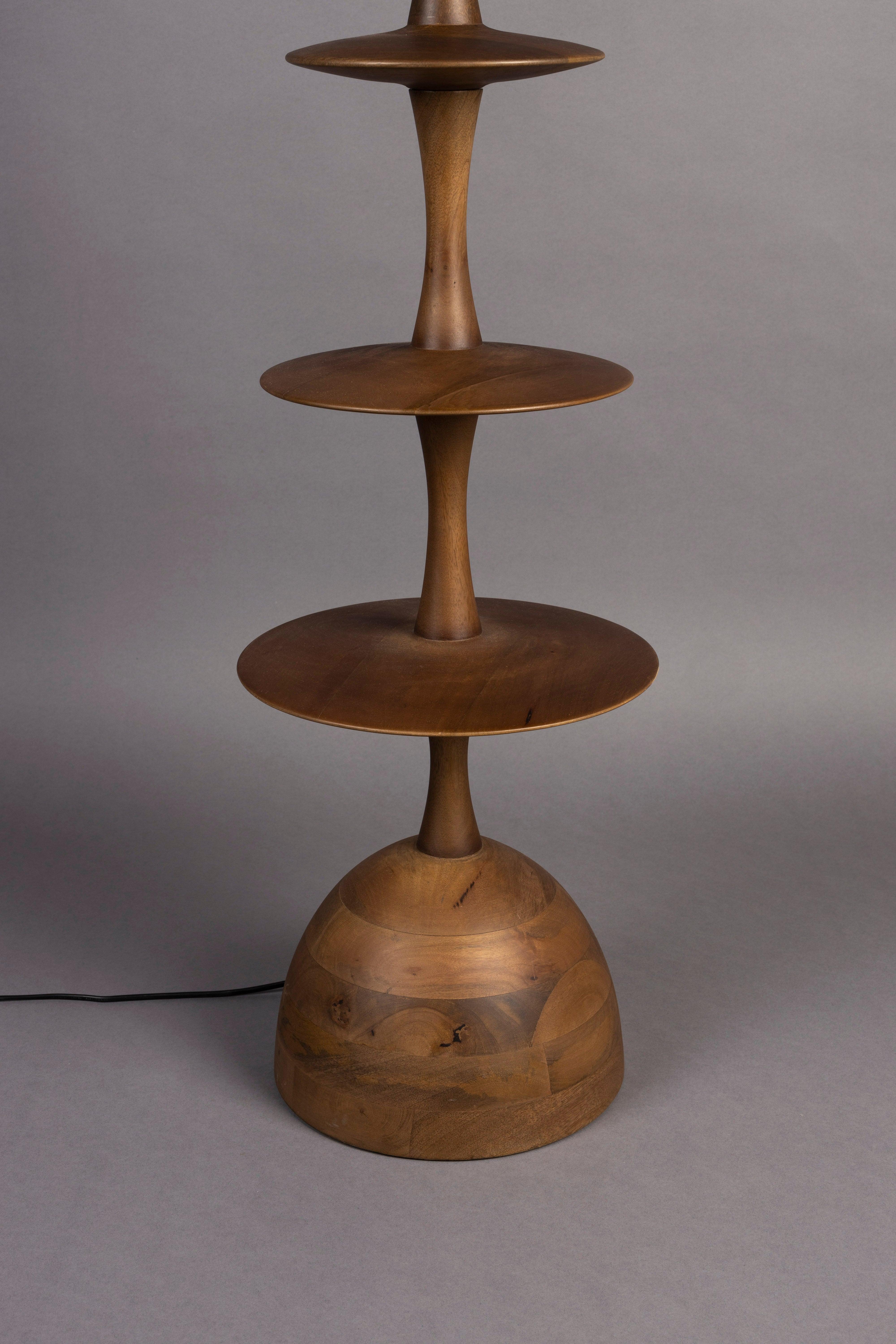 Cath Floor Lamp Walnut Dutchbone Eye on Design