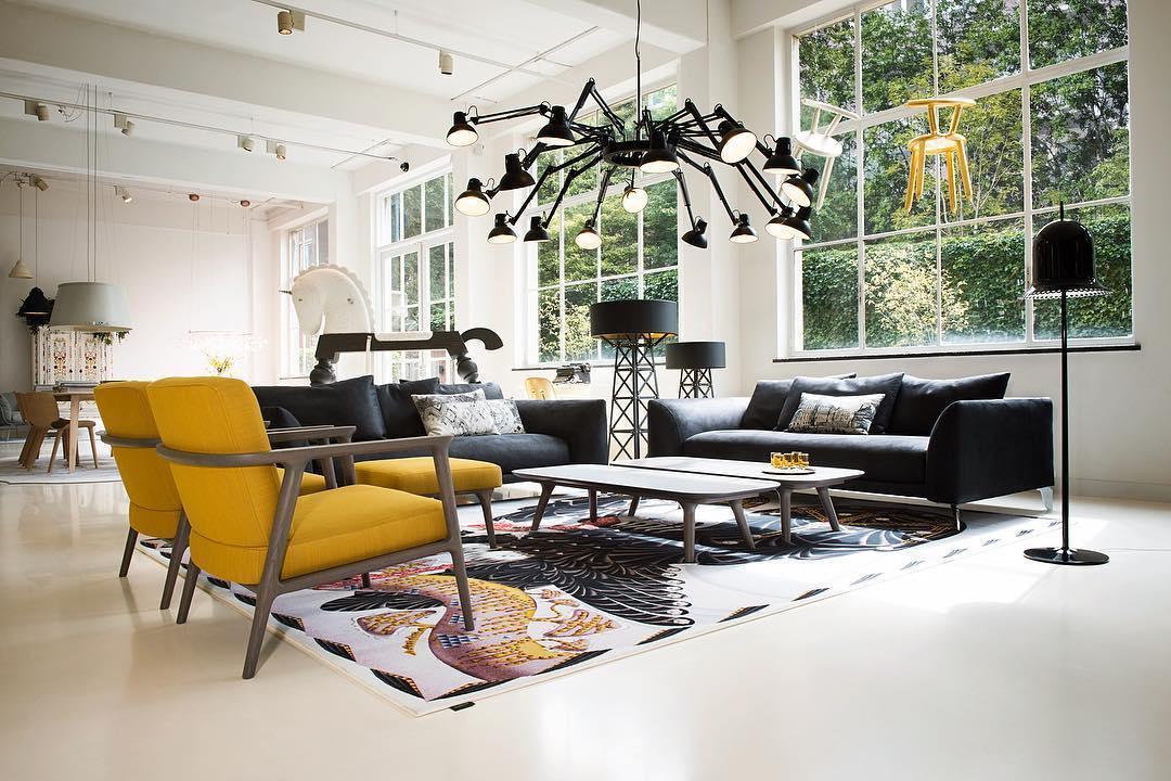 Lampa podłogowa CONSTRUCTION czarny Moooi Eye on Design