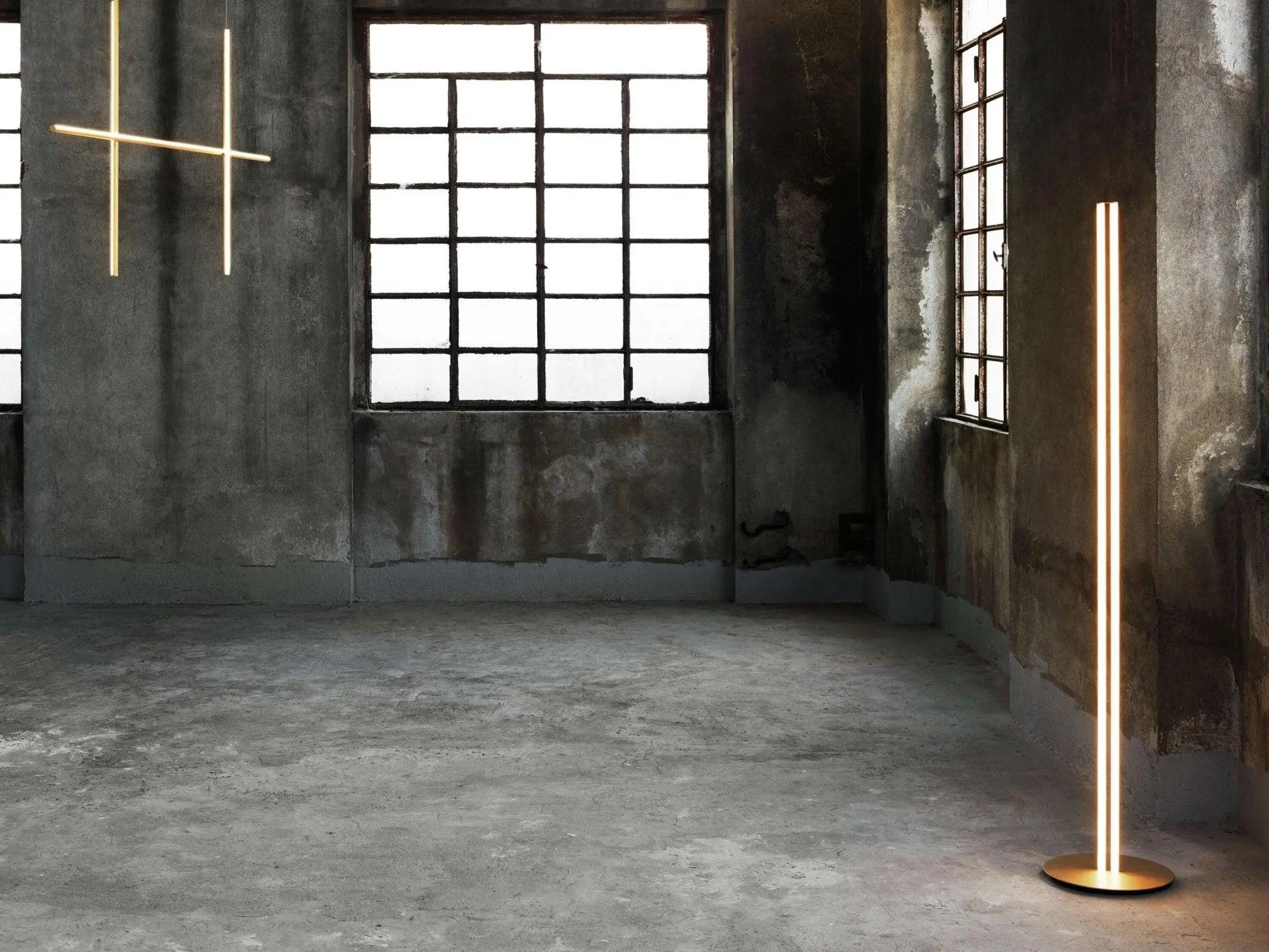 Lampa podłogowa COORDINATES szampański – Flos
