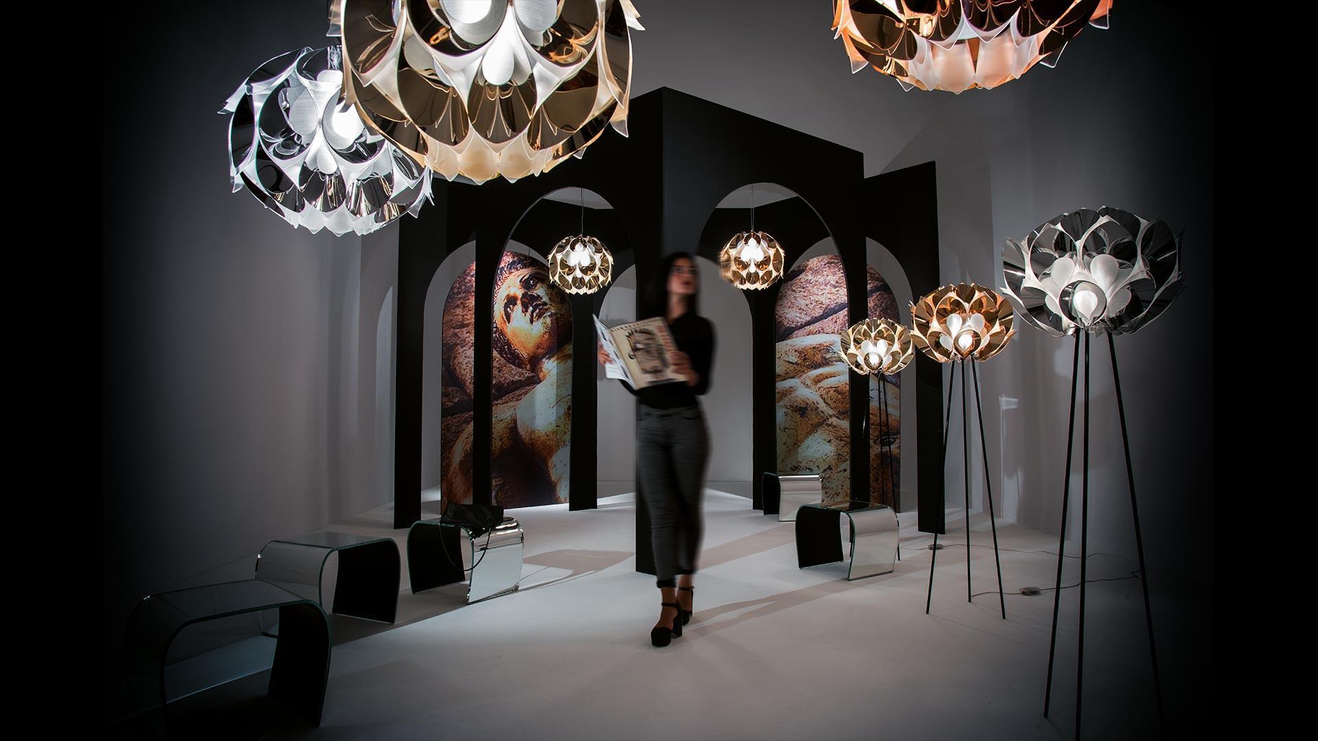 Lampa podłogowa FLORA złoty SLAMP Eye on Design