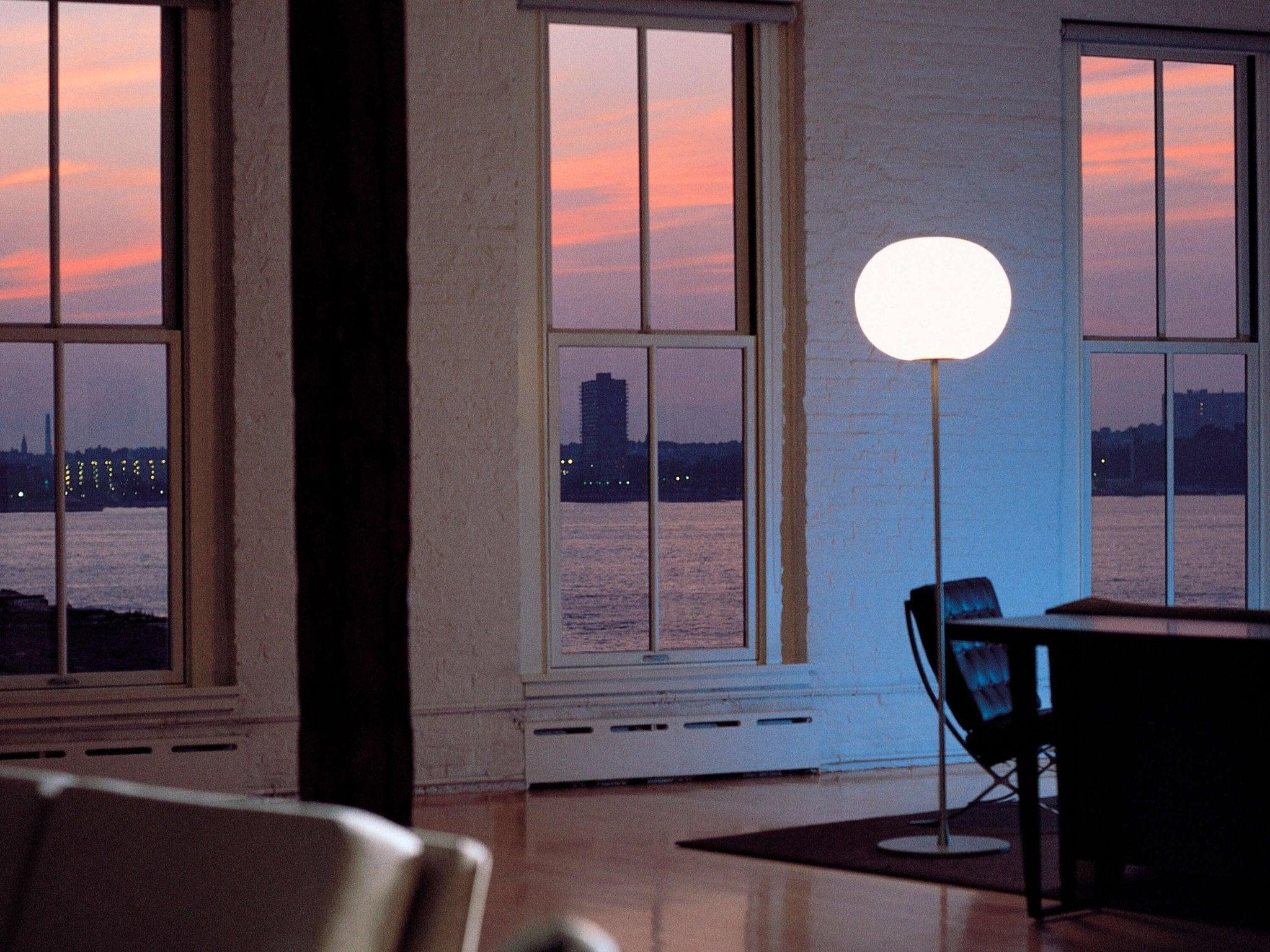 Lampa podłogowa GLO-BALL srebrny Flos Eye on Design