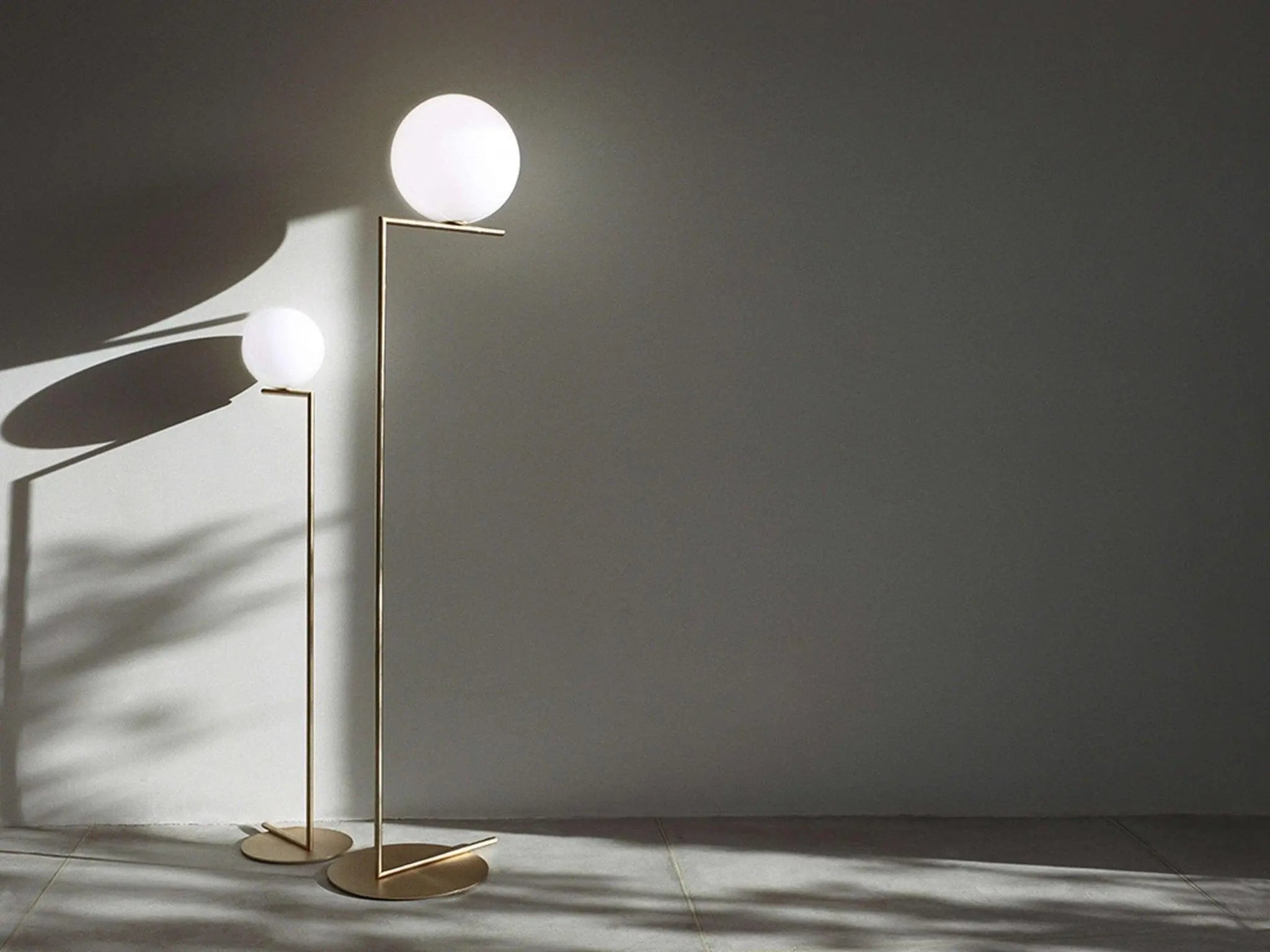 Lampa podłogowa IC LIGHTS mosiężny – mosiądz