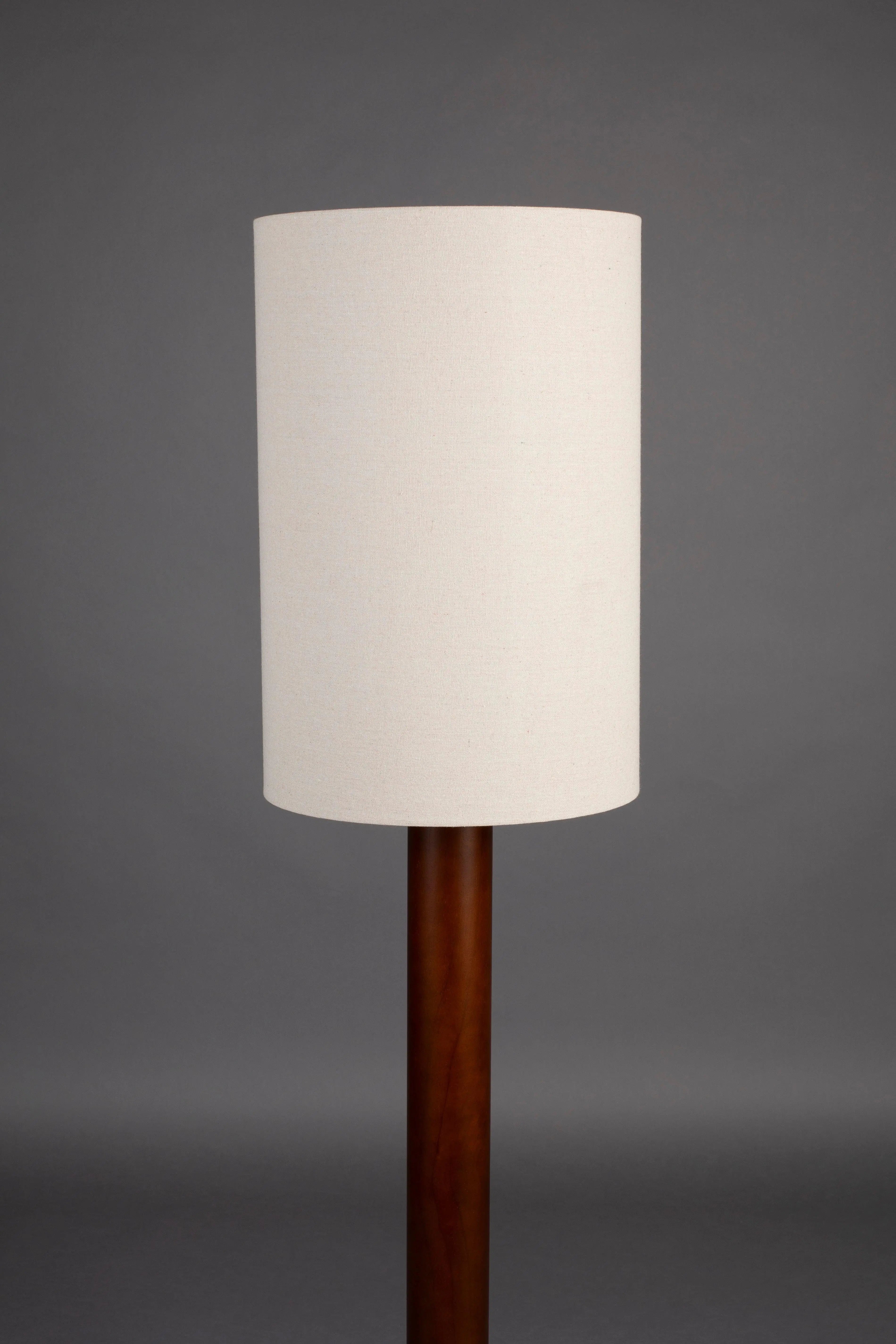 Lampa podłogowa JONES drewno kauczukowe – styl vintage