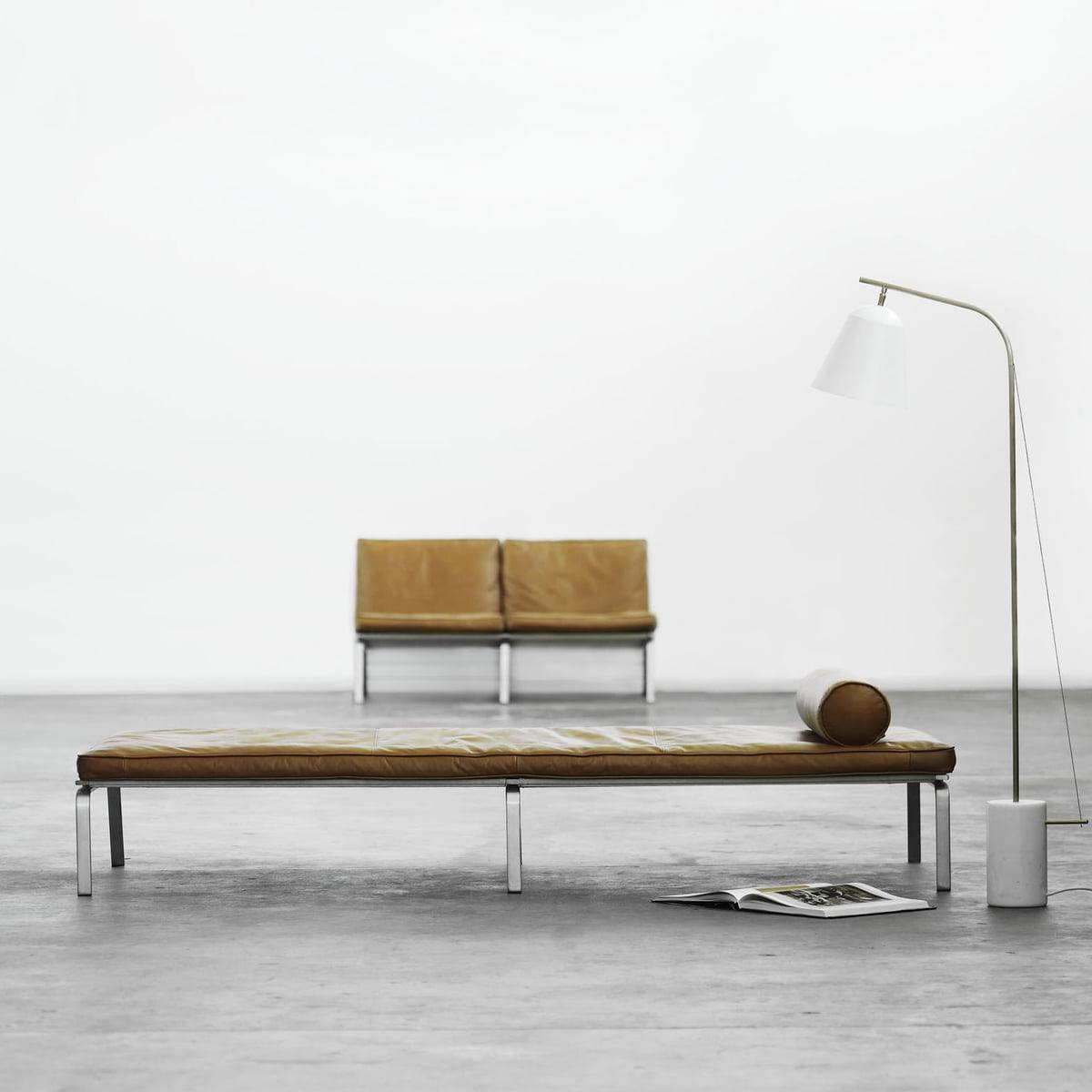 Lampa podłogowa LINE ONE biały marmur NORR11 Eye on Design