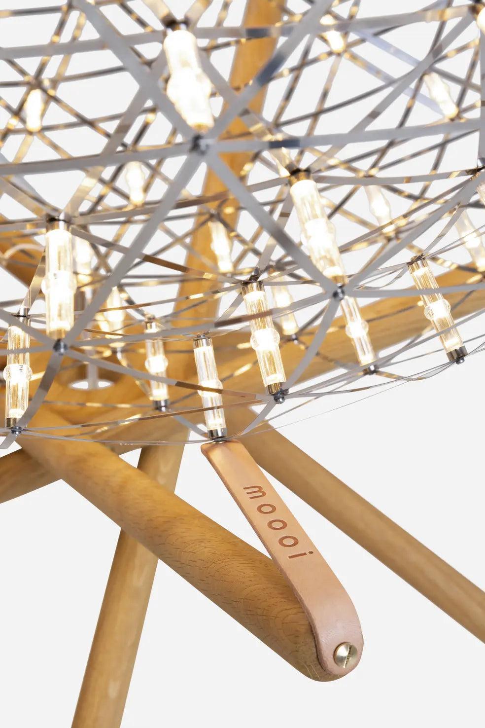 Lampa podłogowa RAIMOND II TENSEGRITY stal nierdzewna Moooi Eye on Design