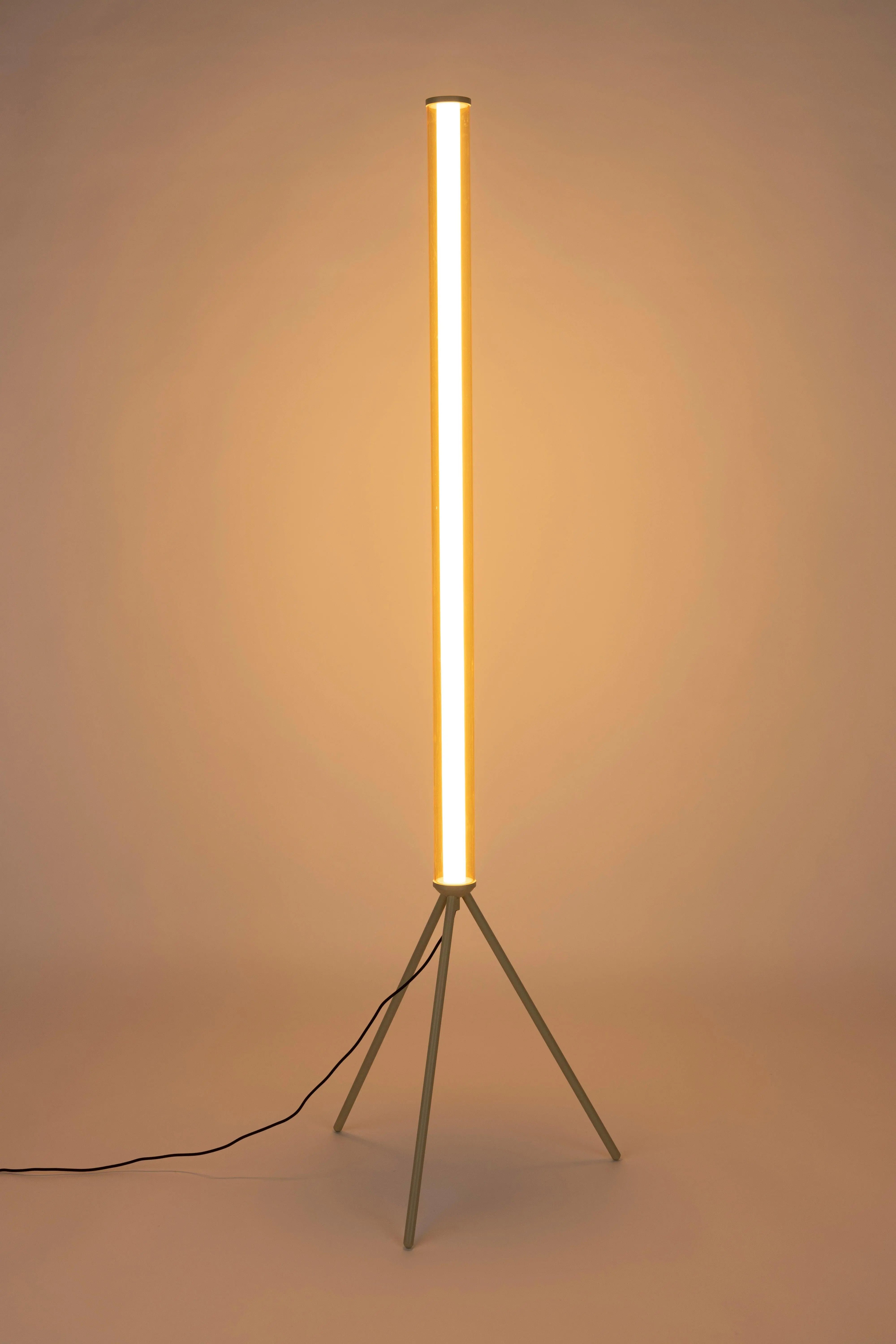 Lampa stojąca SCOTTY beżowy – bawełna