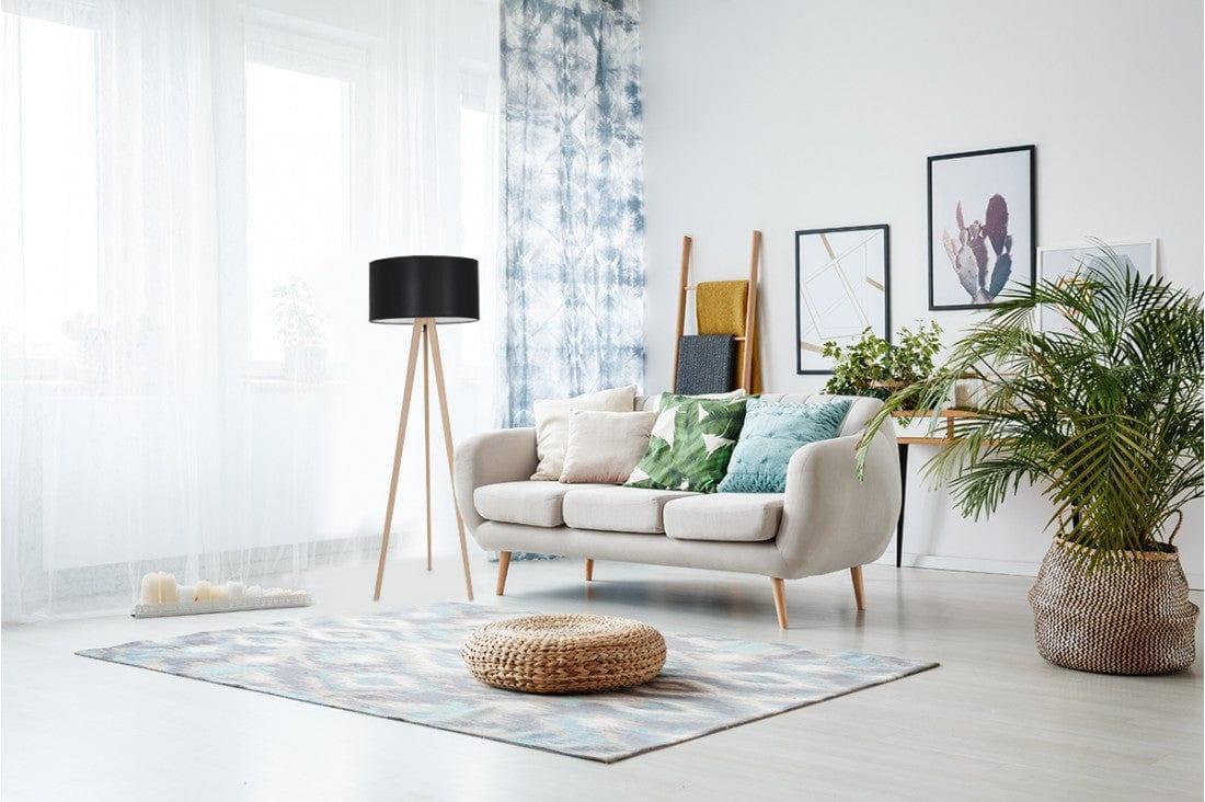 Lampa podłogowa TRIPOD WOOD czarny Zuiver Eye on Design