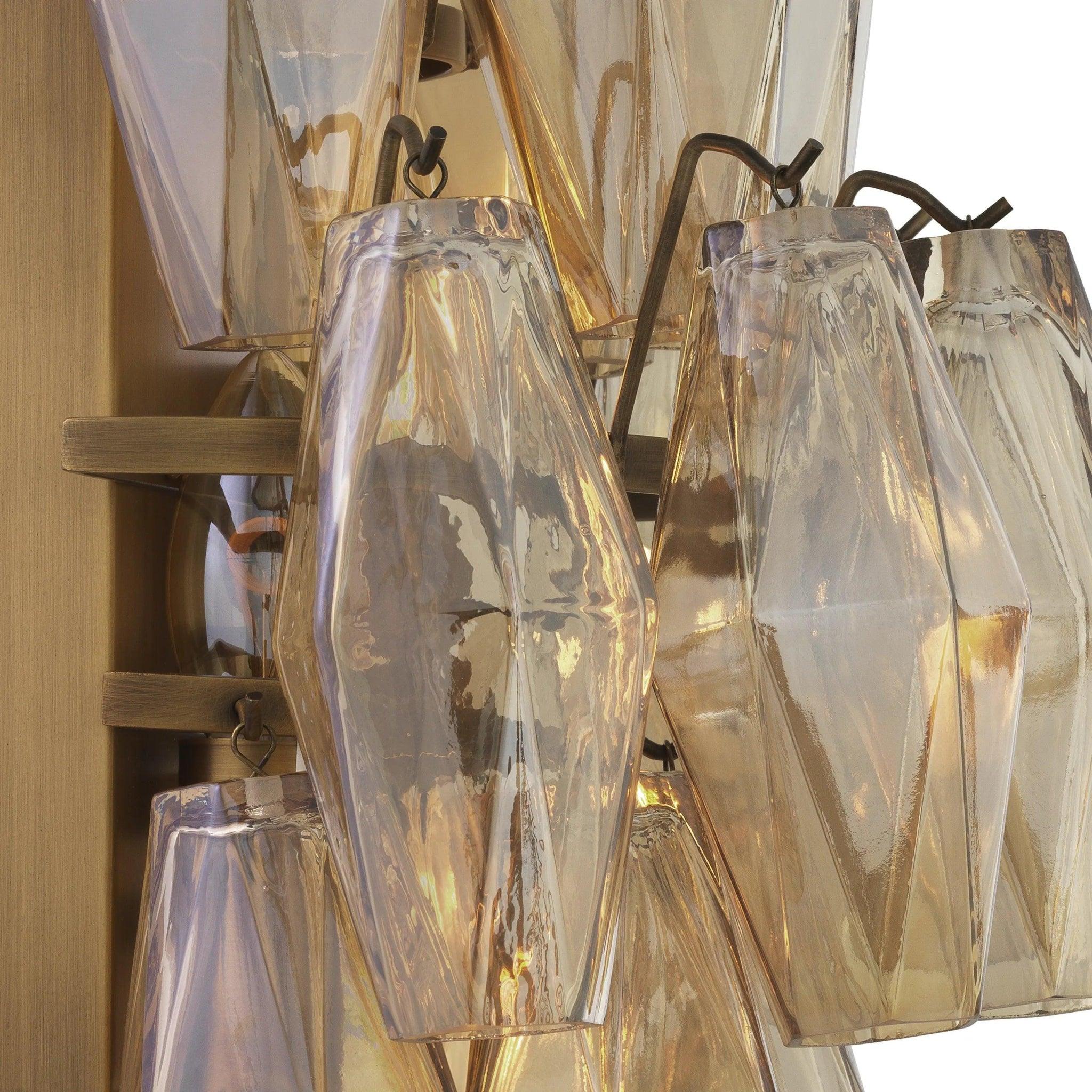 Lampa ścienna BENINI szkło bursztynowe Eichholtz Eye on Design