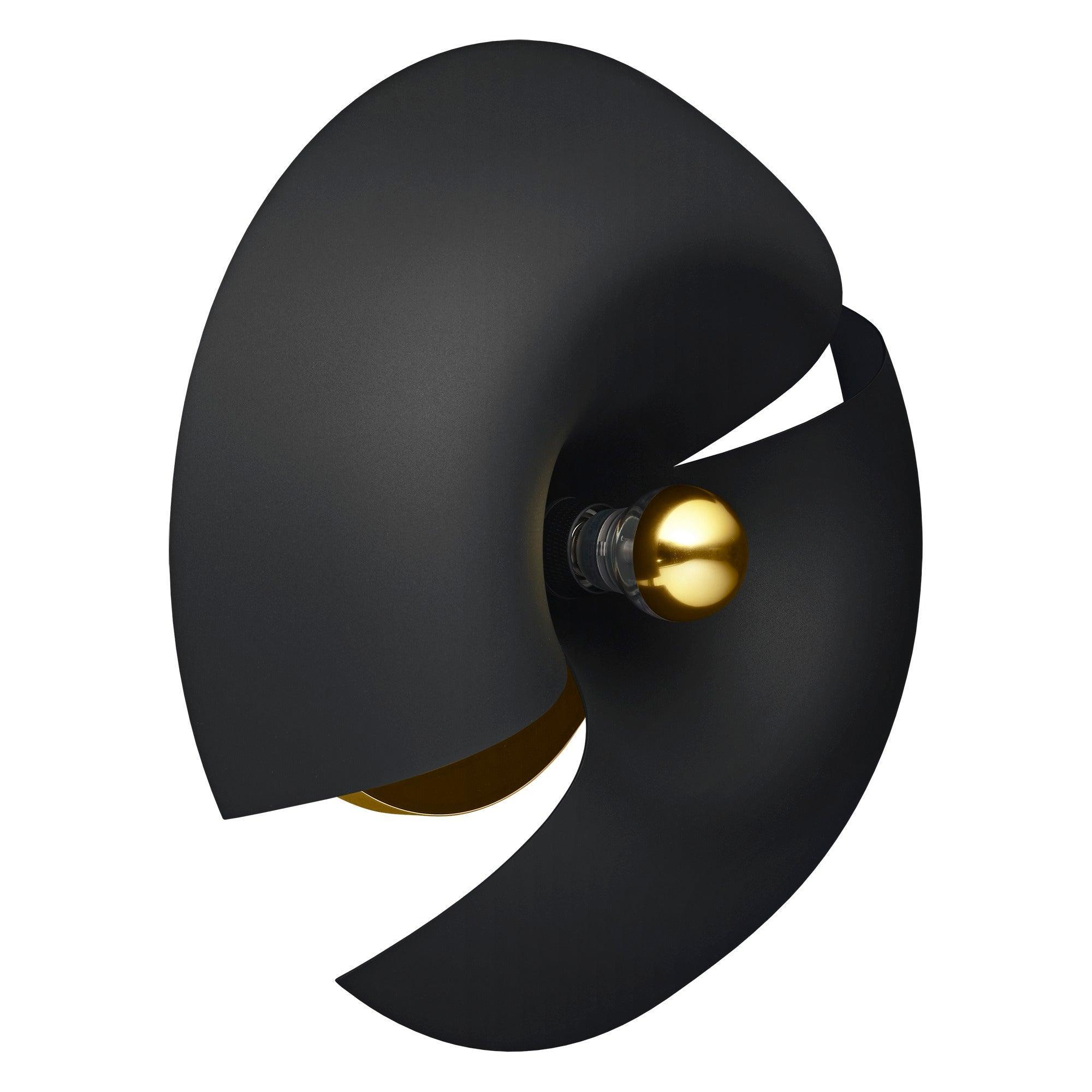 Lampa ścienna CYCNUS czarny AYTM Eye on Design