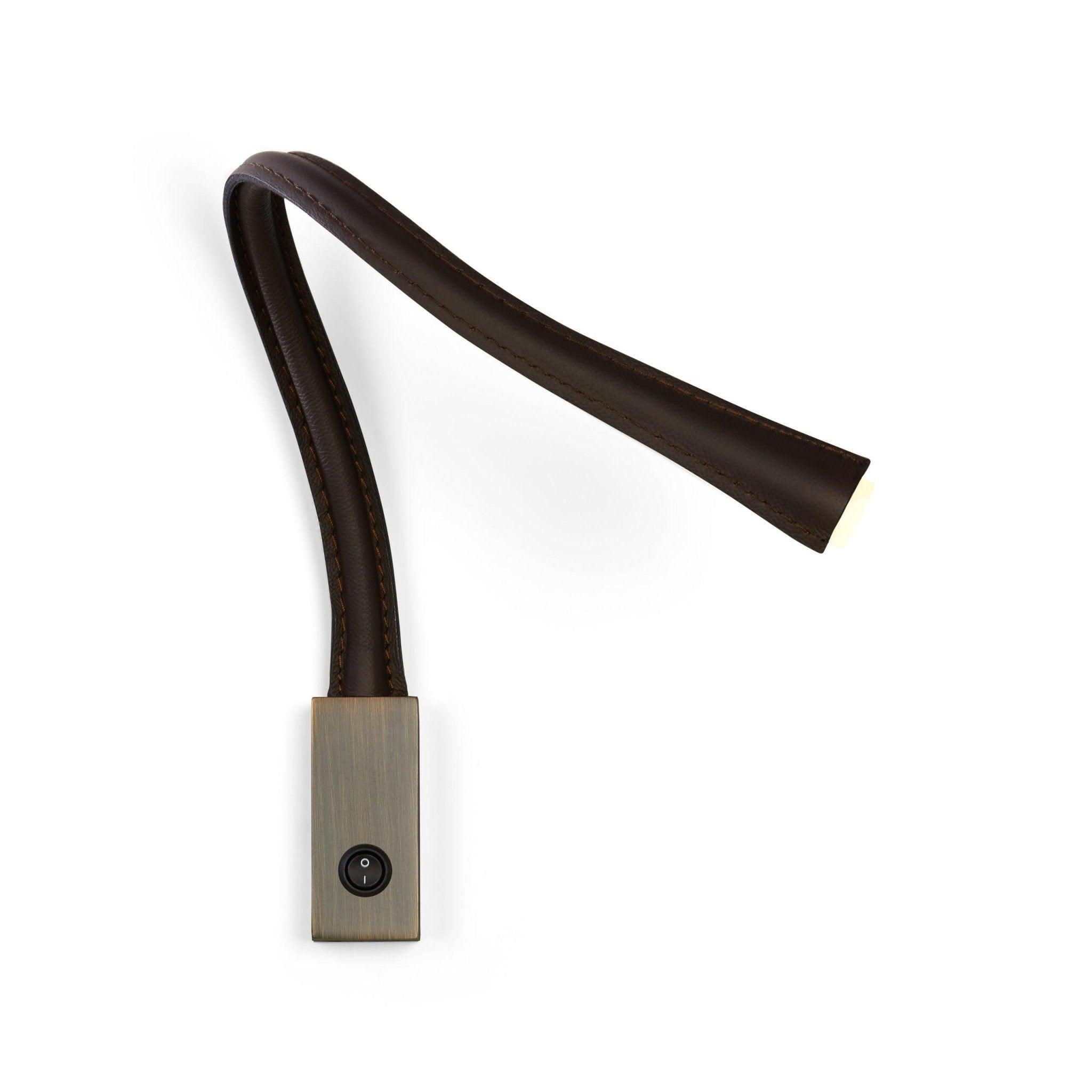 Lampa ścienna FLEXILED czarna skóra Contardi Eye on Design