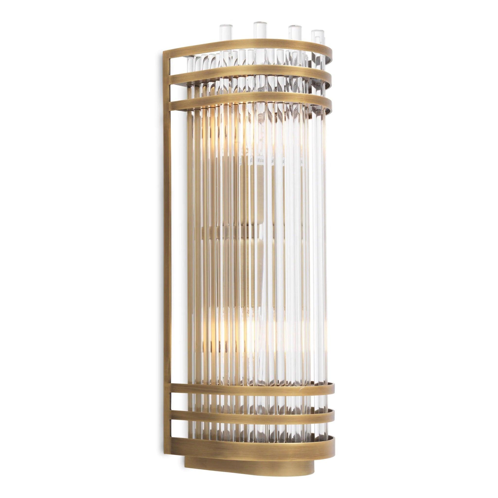 Lampa ścienna GULF postarzany mosiądz Eichholtz 38 cm Eye on Design