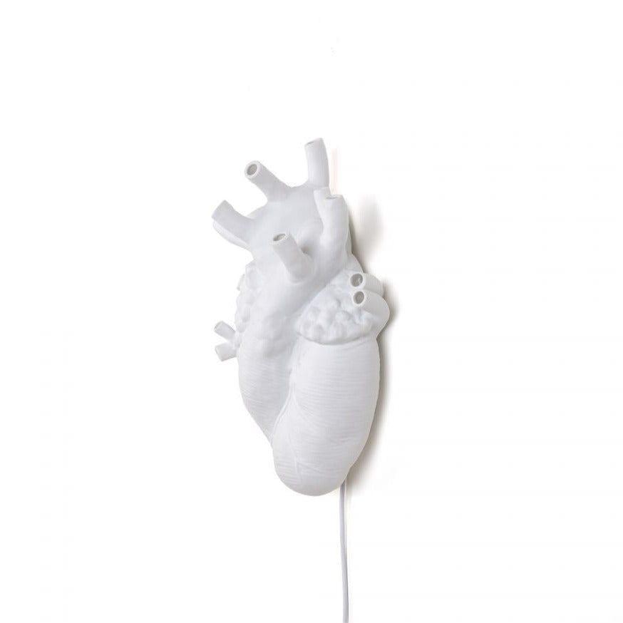 Lampa ścienna HEART biała porcelana Seletti Eye on Design