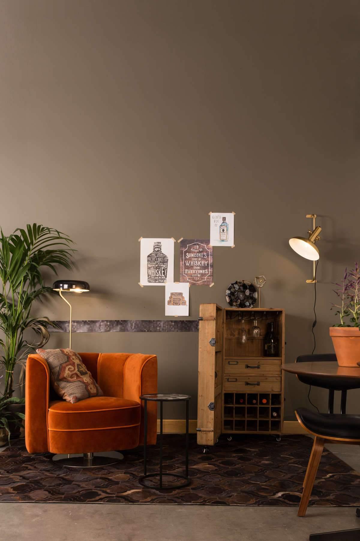 Lampa ścienna KARISH złoty Dutchbone Eye on Design