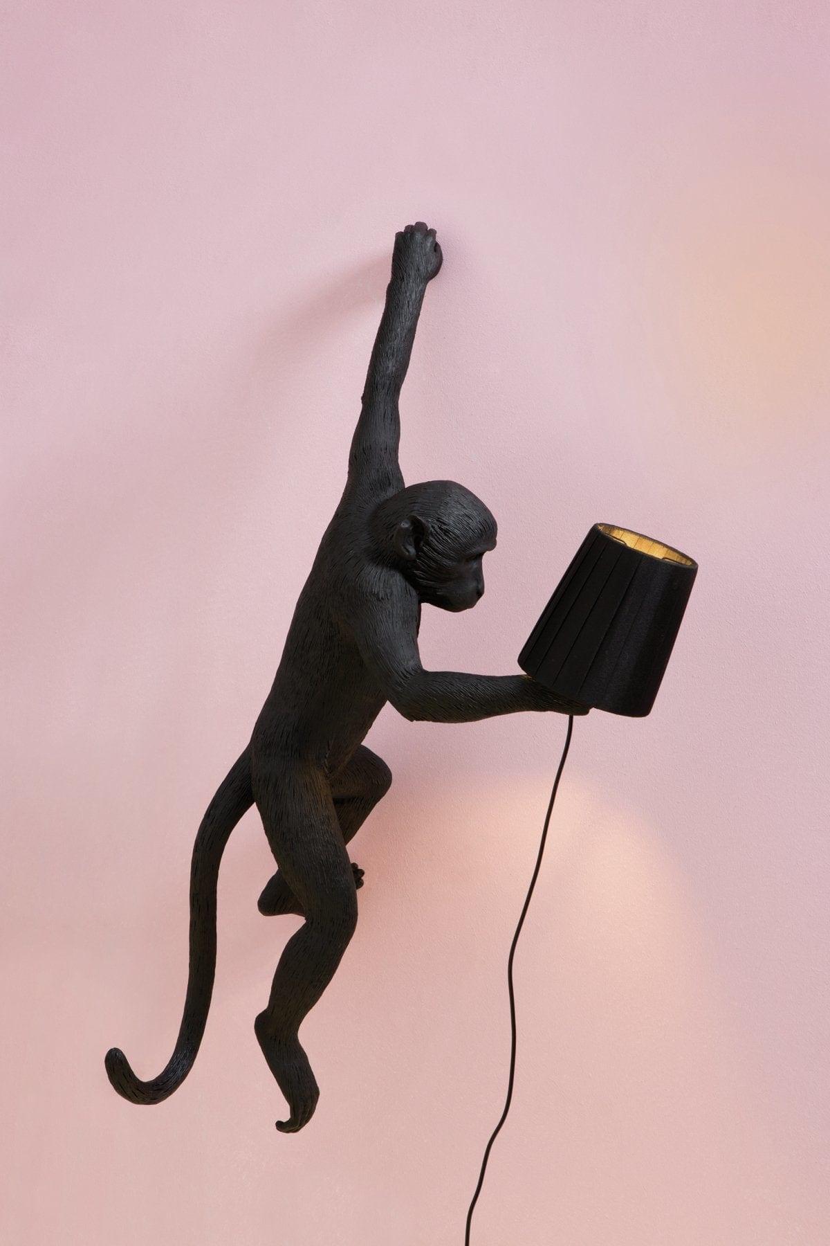 Lampa ścienna MONKEY HANGING - RIGHT czarny Seletti Eye on Design