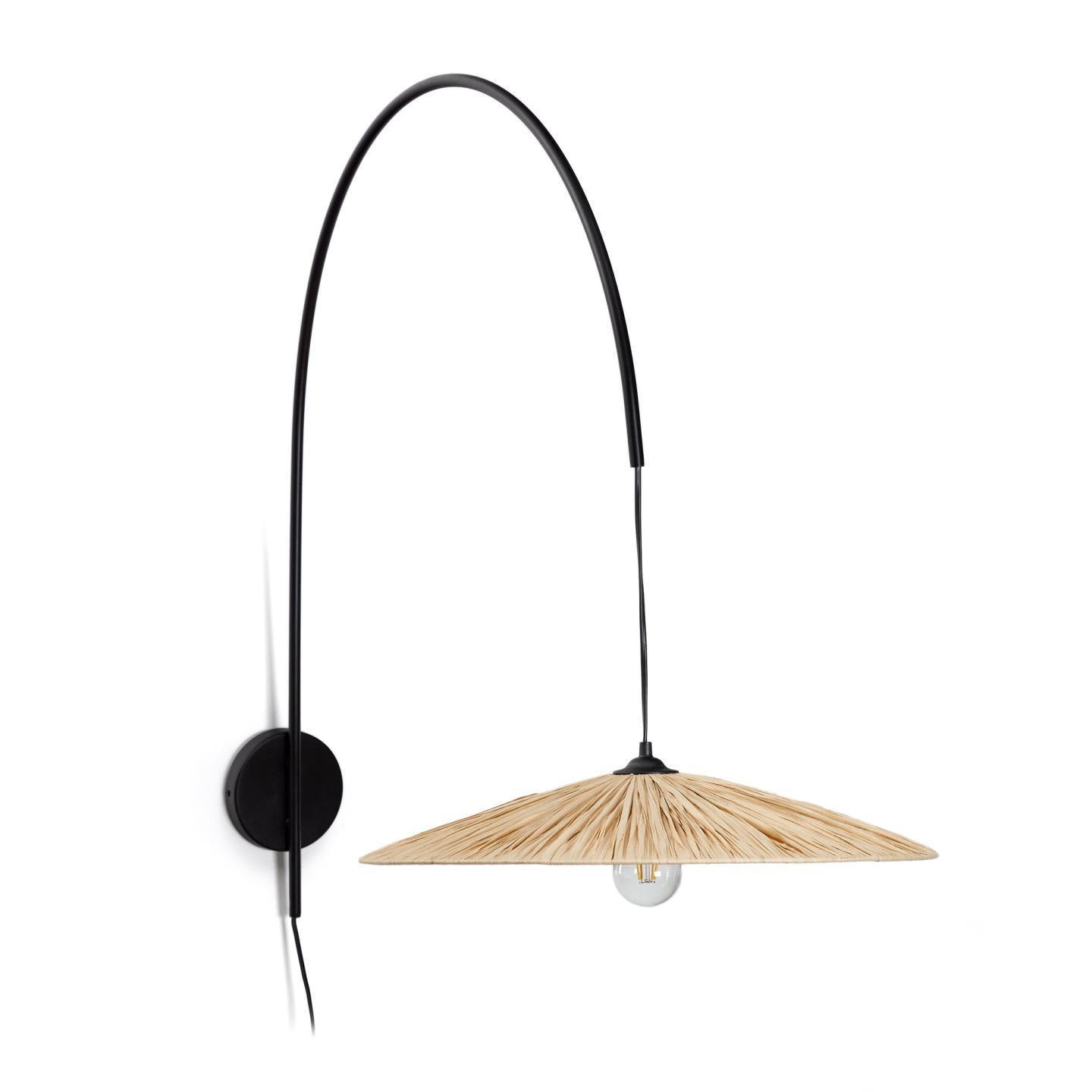 Lampa ścienna ROSELLA z naturalnej rafii La Forma Eye on Design