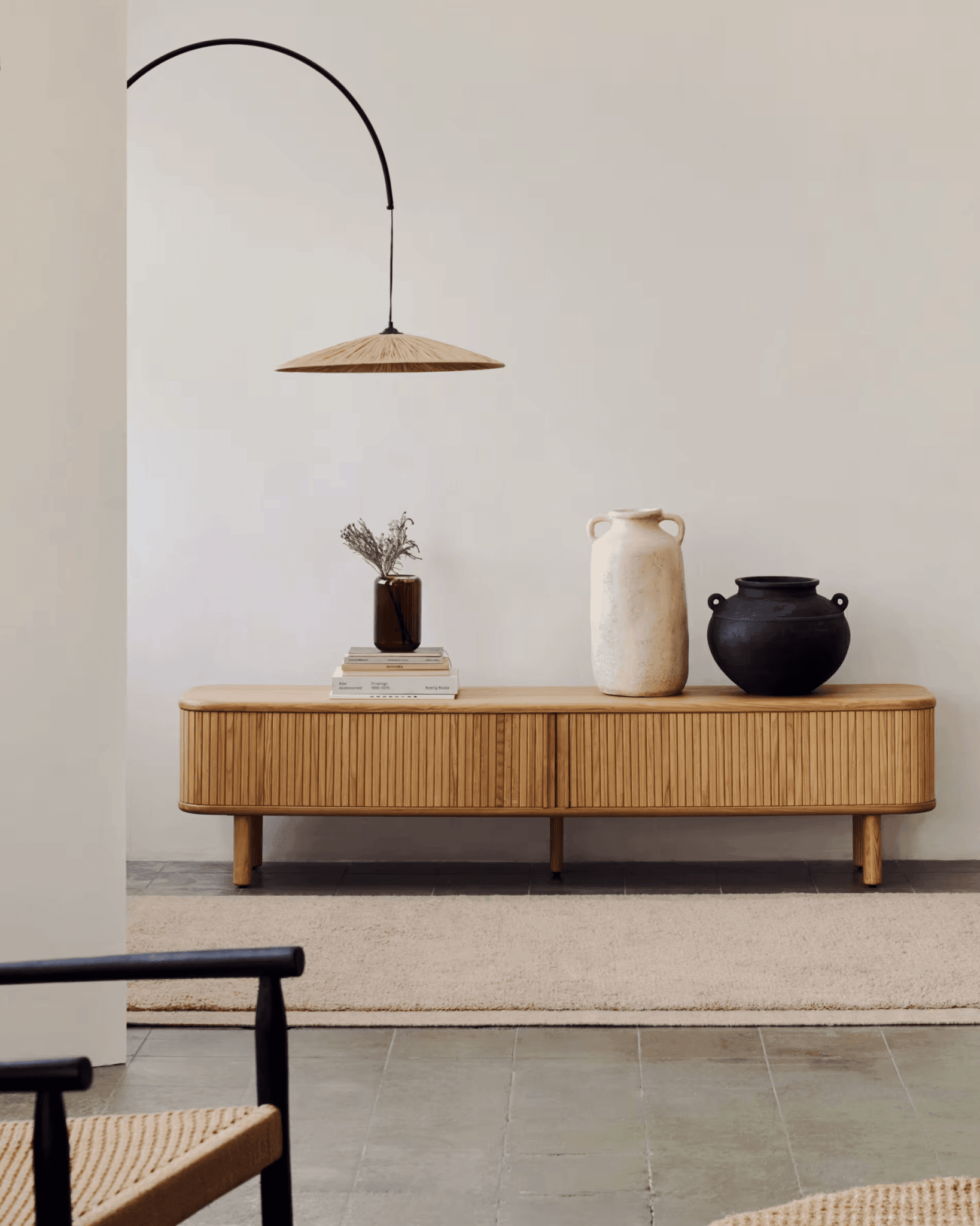 Lampa ścienna ROSELLA z naturalnej rafii La Forma Eye on Design