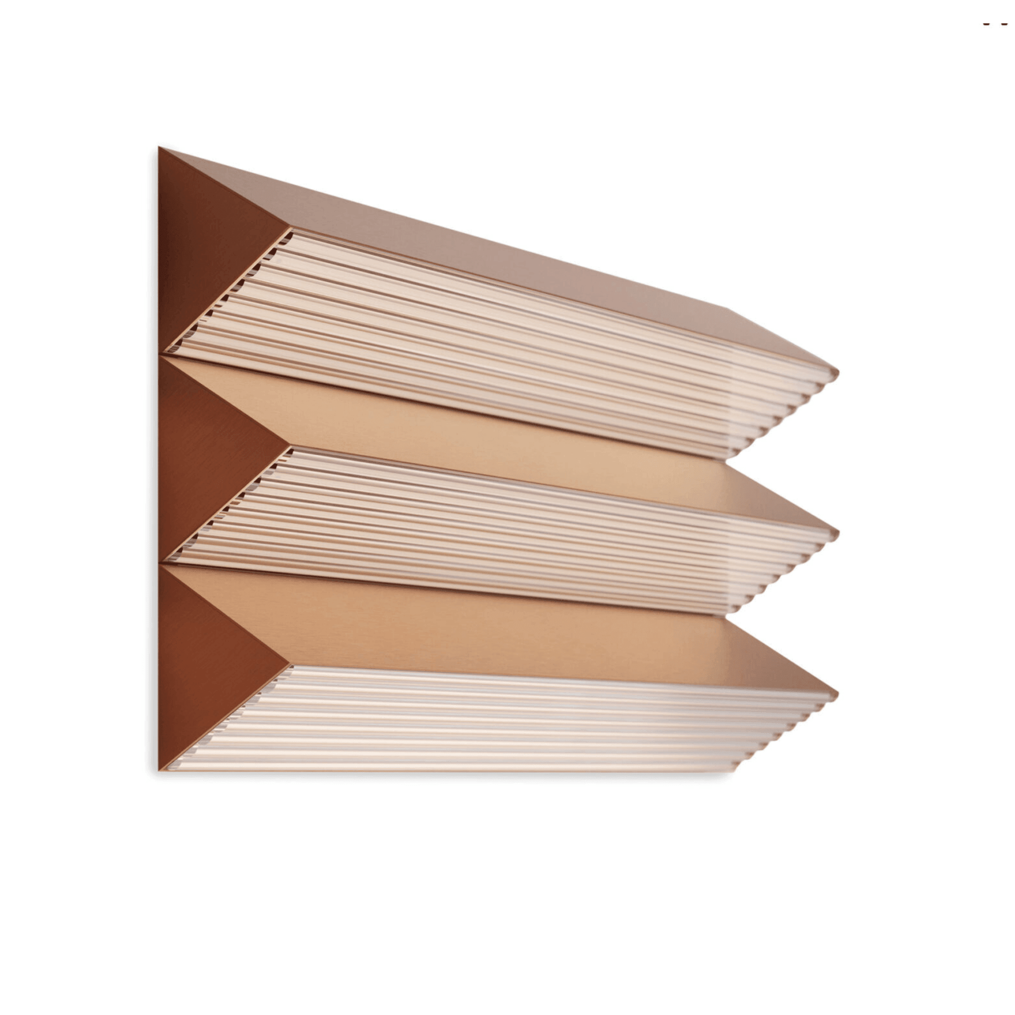 Lampa ścienna STICK TRIO satynowa miedź Contardi Eye on Design