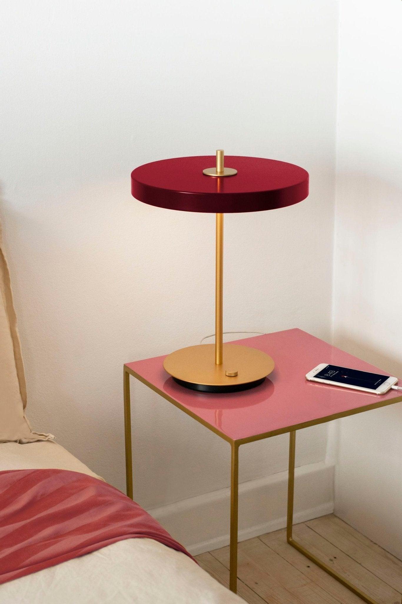 Lampa stołowa ASTERIA TABLE rubinowy – Umage