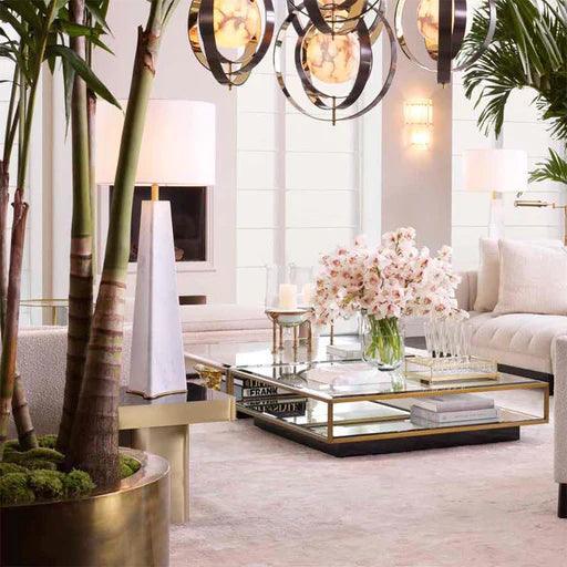 Lampa stołowa BENSON biały marmur Eichholtz Eye on Design