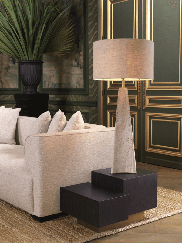 Lampa stołowa BENSON trawertyn Eichholtz Eye on Design