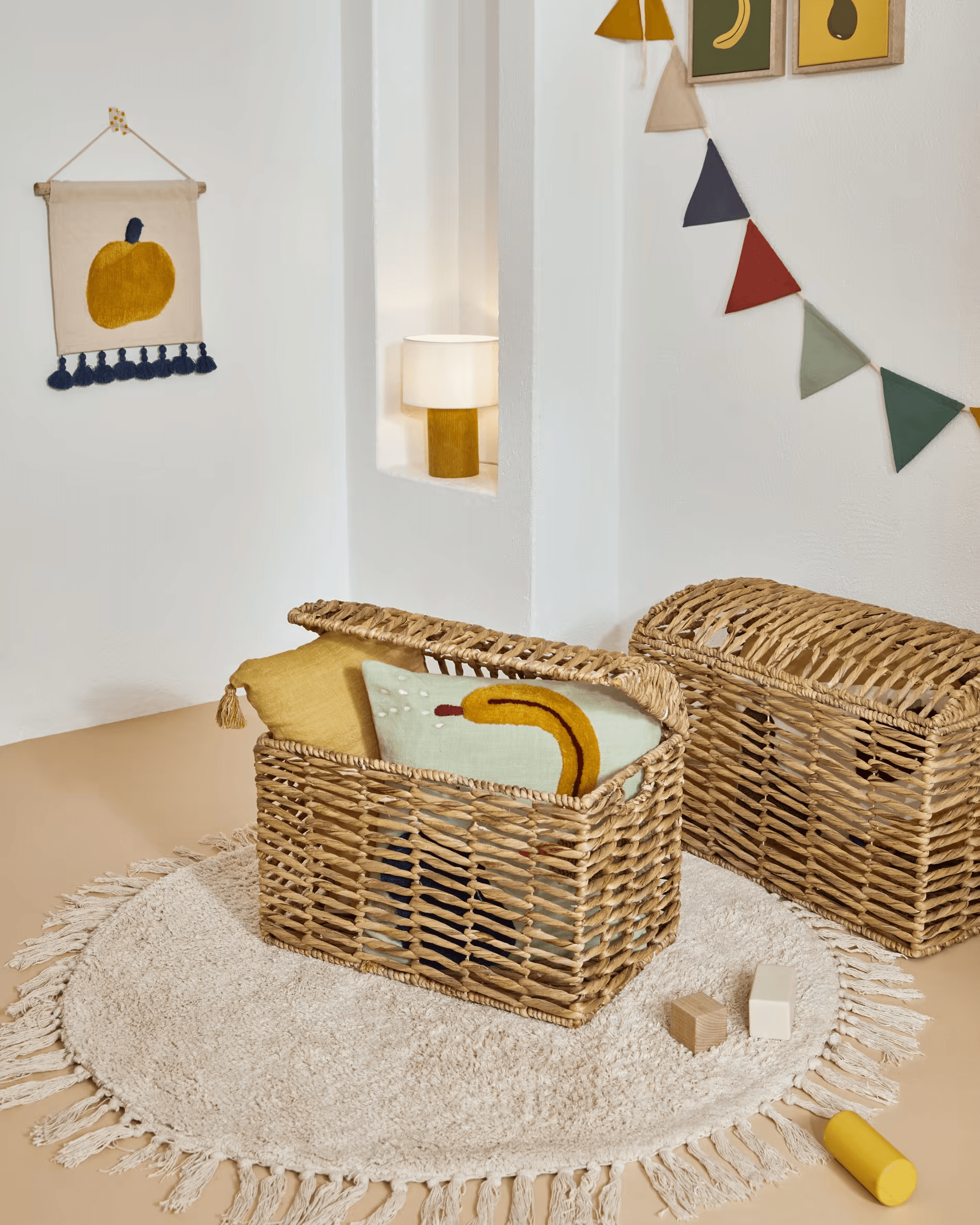 Lampa stołowa BIANELLA musztardowy – Kave Home