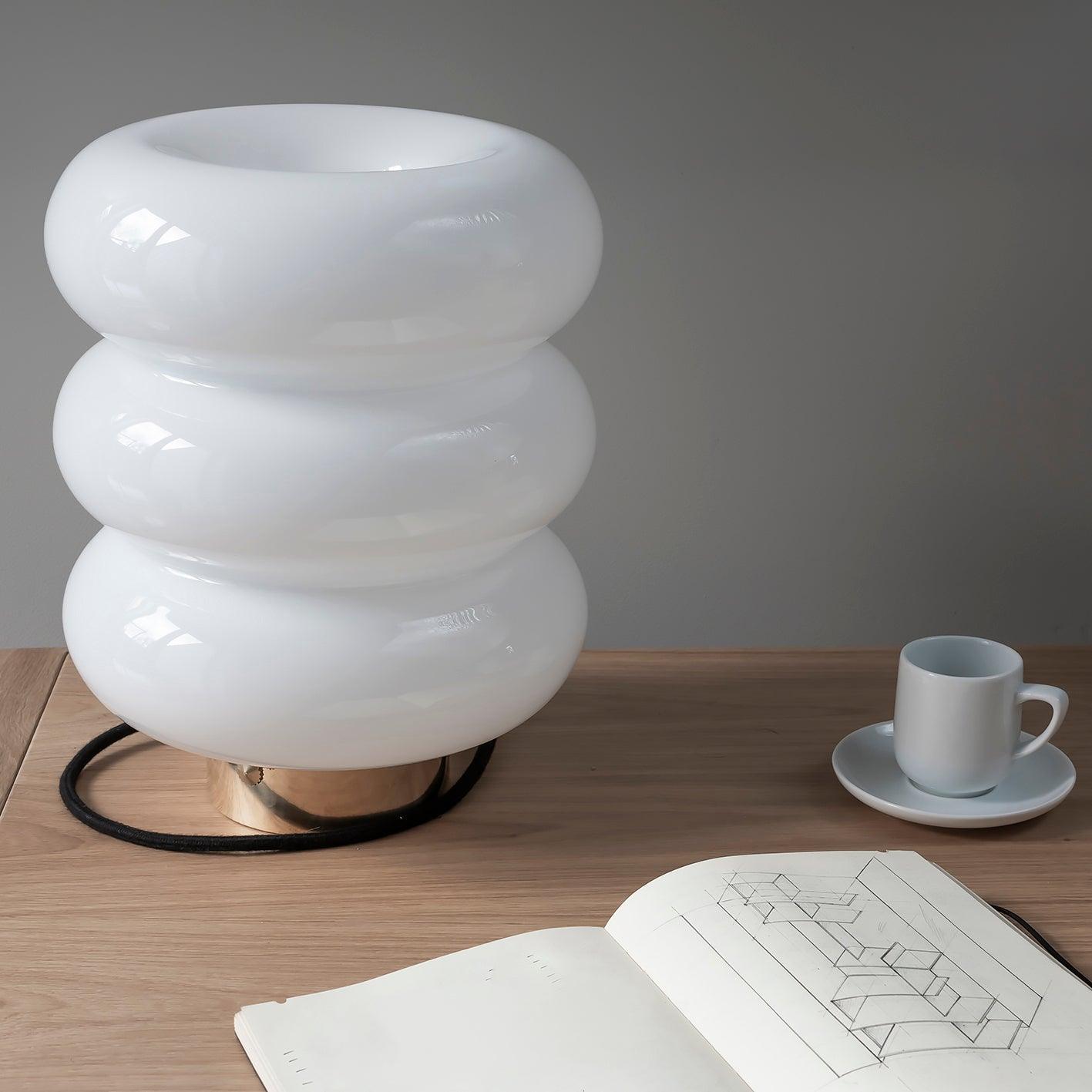 Lampa stołowa BIBE nikiel Embassy Interiors Eye on Design