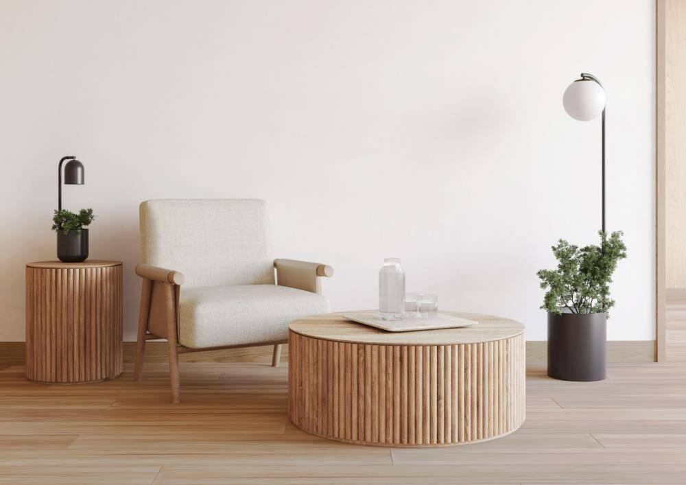 Lampa stołowa BOTANICA WOOD beżowy Kaspa Eye on Design